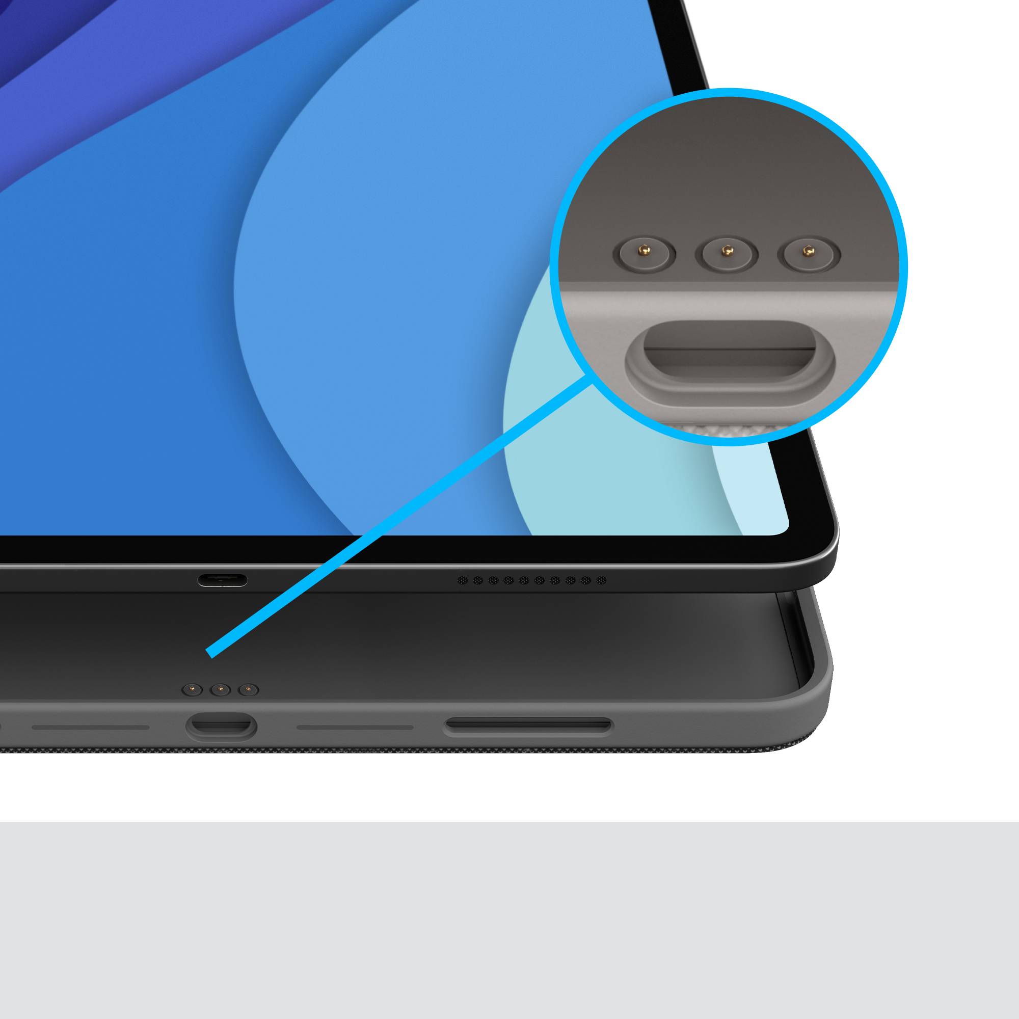 Logitech Combo Touch - Tastatur und Foliohülle - mit Trackpad - hintergrundbeleuchtet - Apple Smart