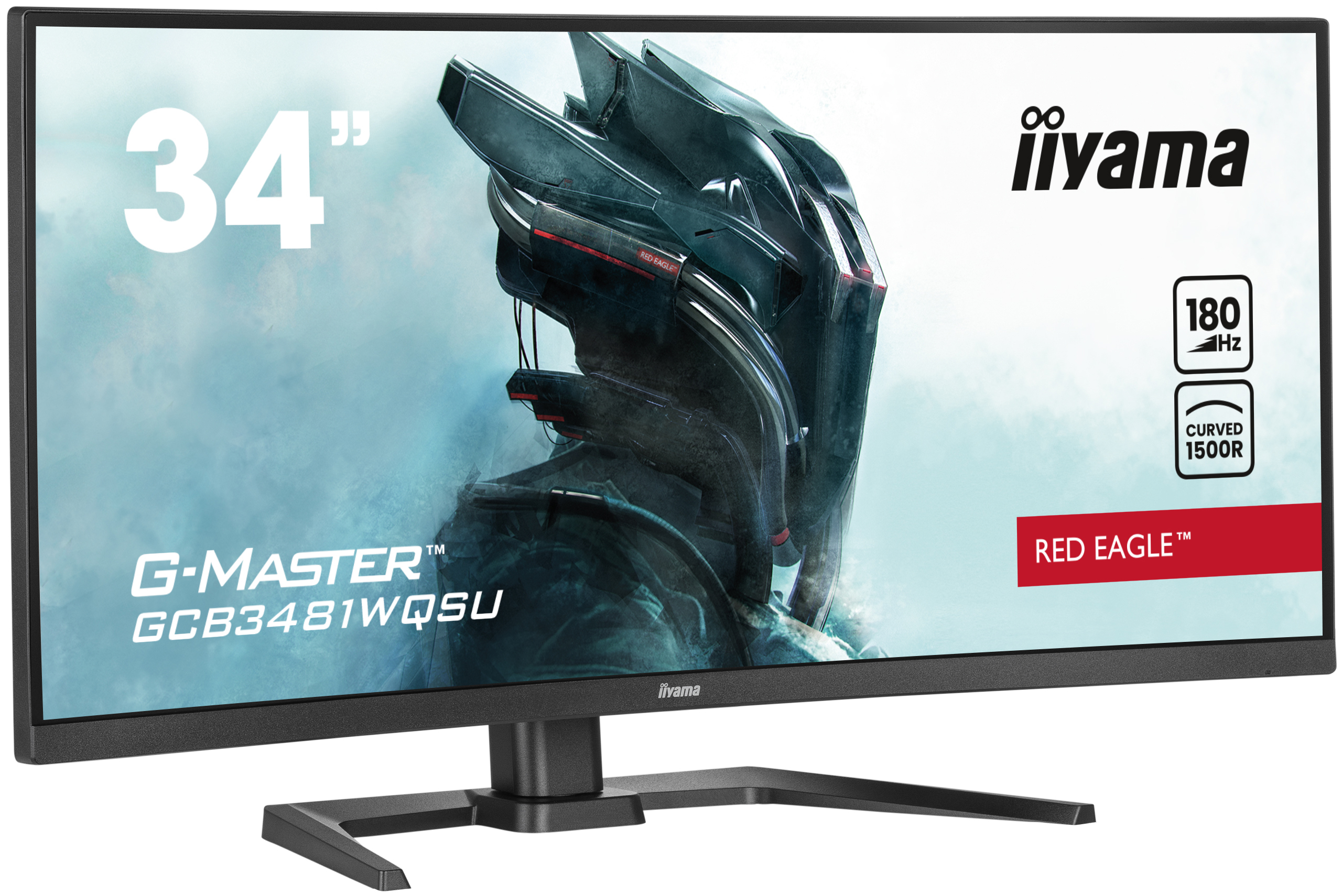Iiyama G-MASTER Red Eagle GCB3481WQSU-B1 - LED-Monitor - Gaming - gebogen - 86.4 cm (34")