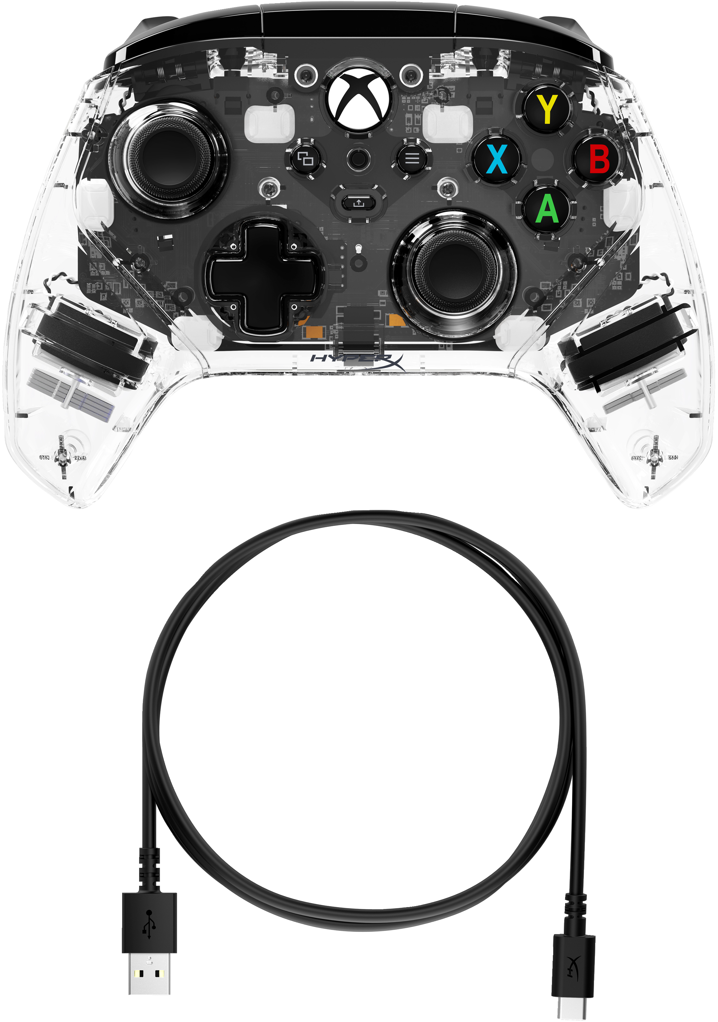HP Clutch GladiateX, Gamepad, Xbox One, Xbox Series X, Kabelgebunden, USB, USB Typ-A, USB Typ-C, Sch