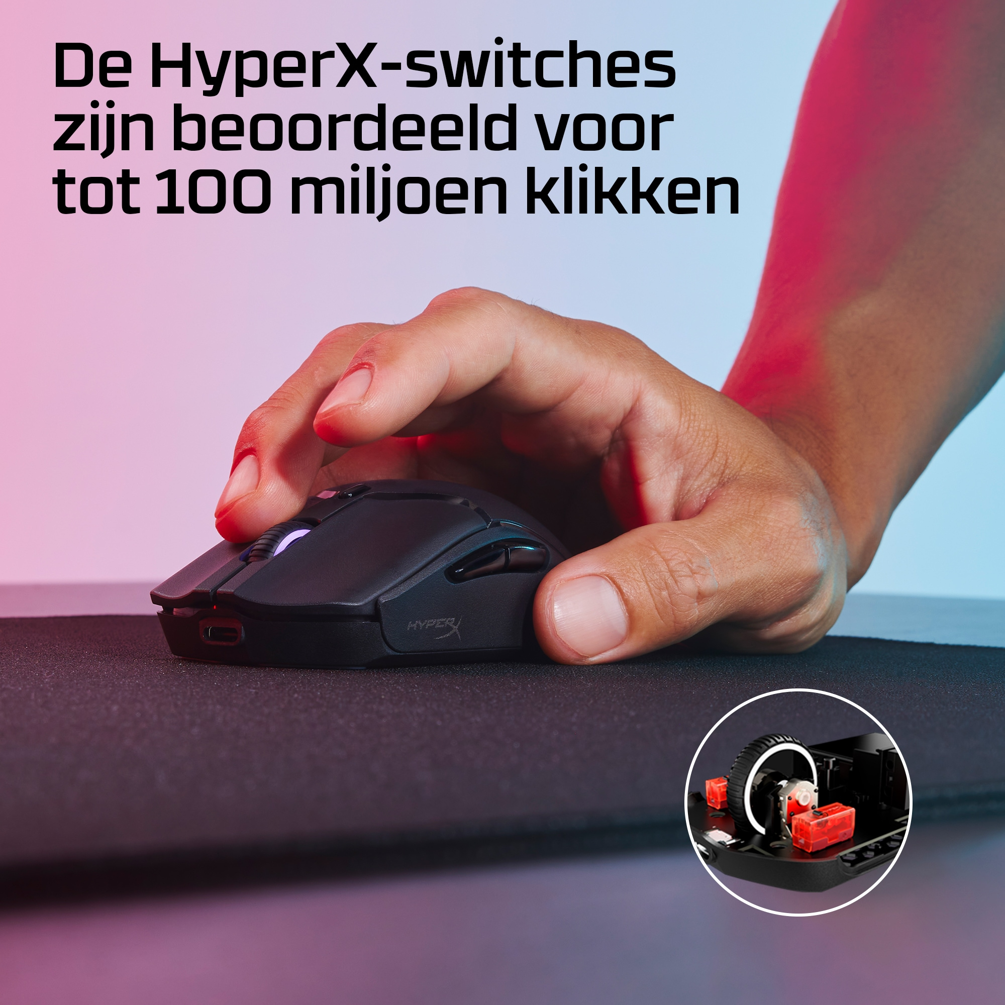 HP HyperX Pulsefire Haste 2 Mini - Maus - optisch