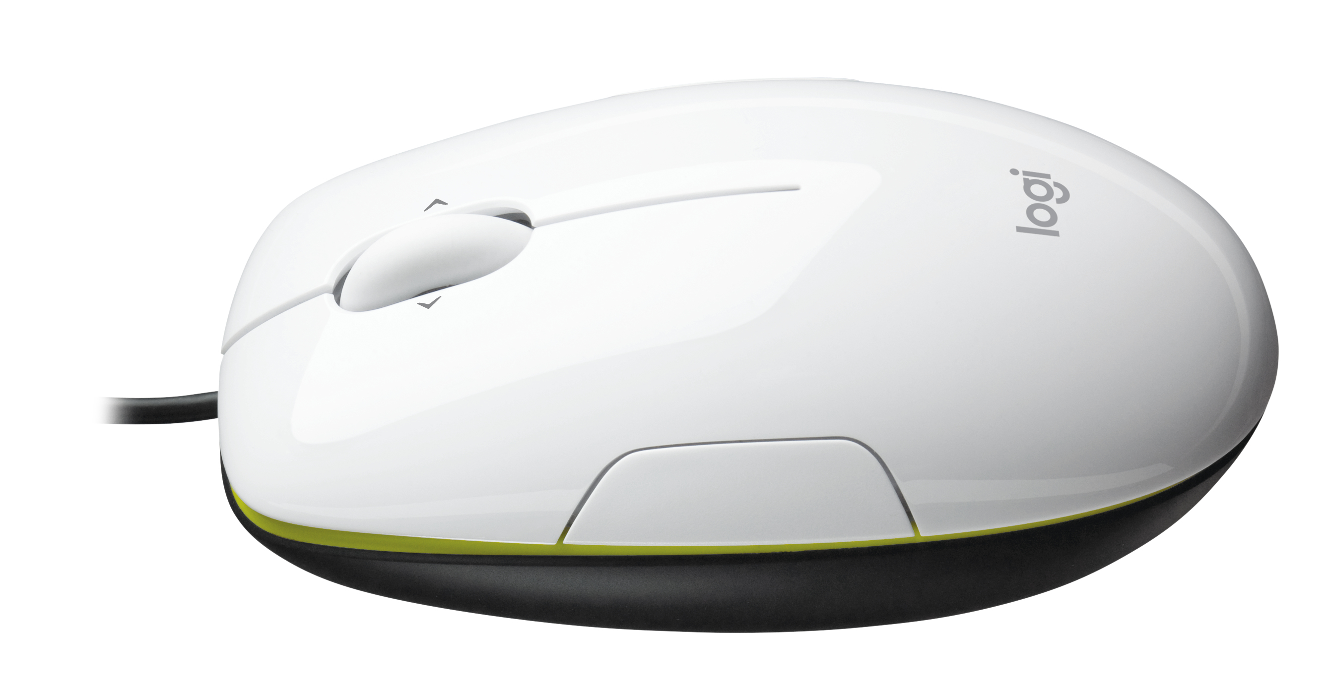 Logitech LS1, Beidhändig, Laser, USB Typ-A, 1100 DPI, Schwarz, Weiß