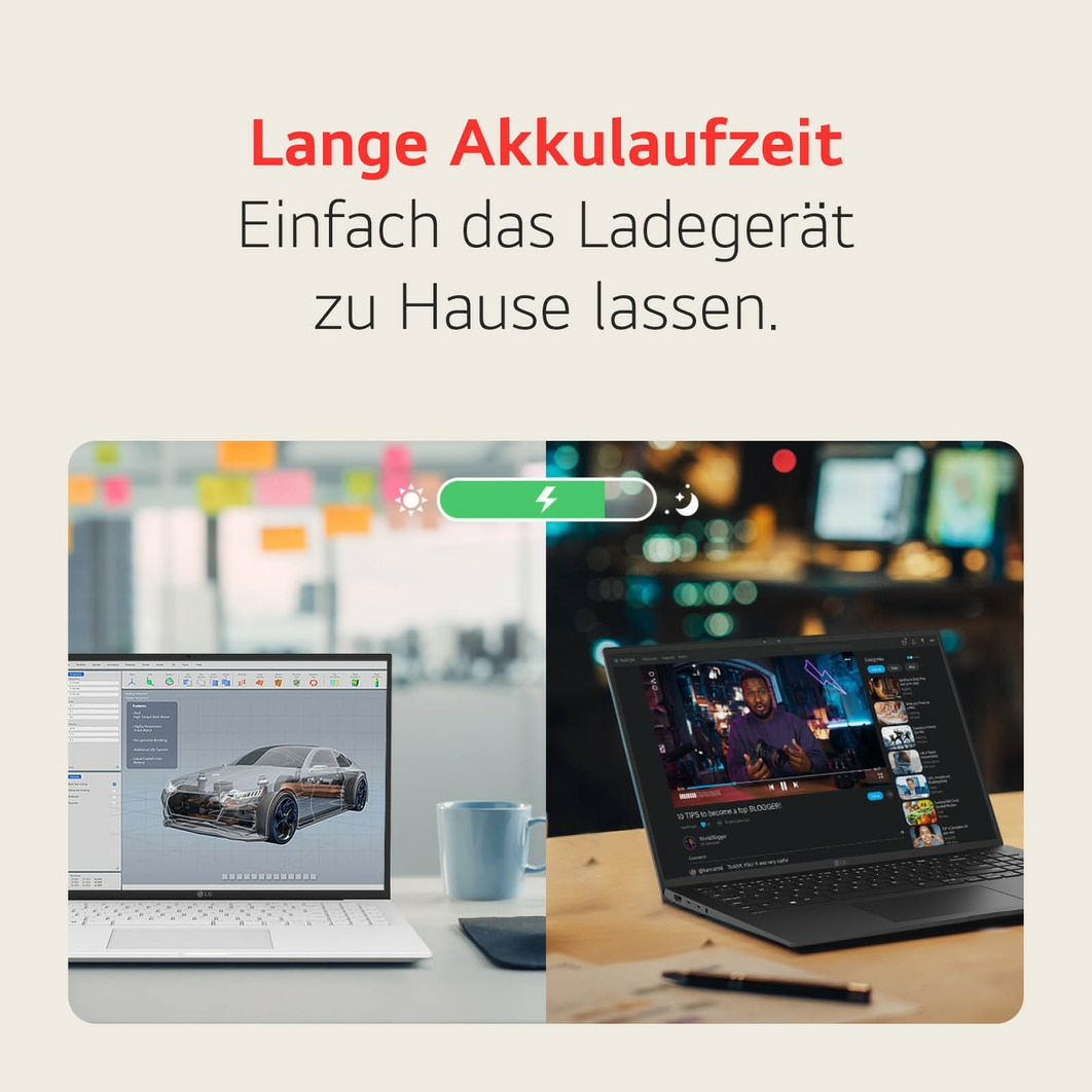 LG Gram Pro 16T90SP-K, Intel Core Ultra 7, 40,6 cm (16"), 2880 x 1800 Pixel, 16 GB, 1 TB, Windows 11
