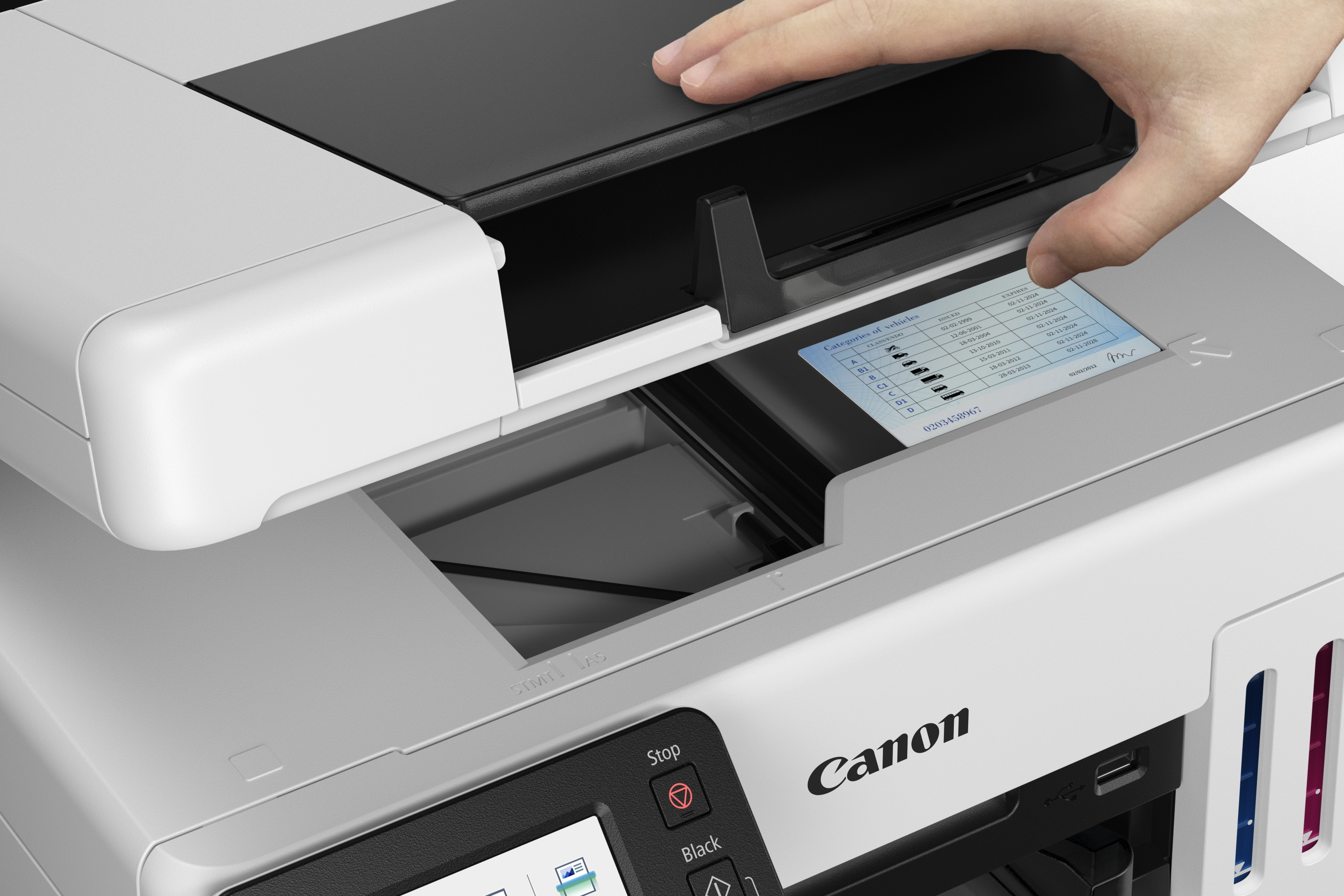 Canon MAXIFY GX6550 - Multifunktionsdrucker - Farbe - Tintenstrahl - wiederbefüllbar - A4 (210 x 297