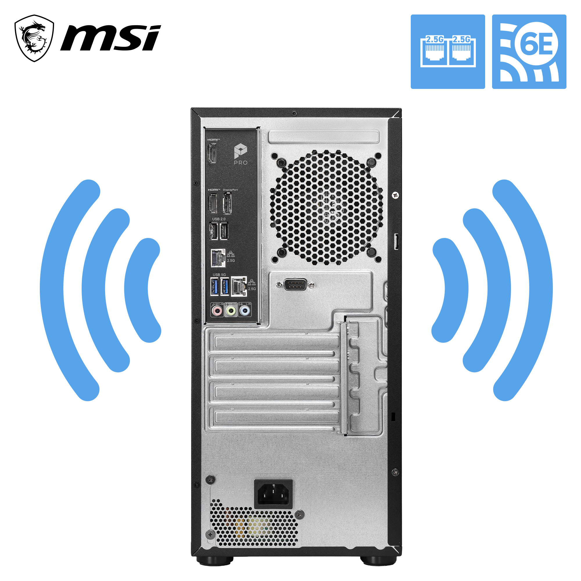 MSI PRO DP180 AI 8HG-1433XAT, Core Ultra 5 225, 16GB, 512GB, Wi-Fi 6E, ohne Windows