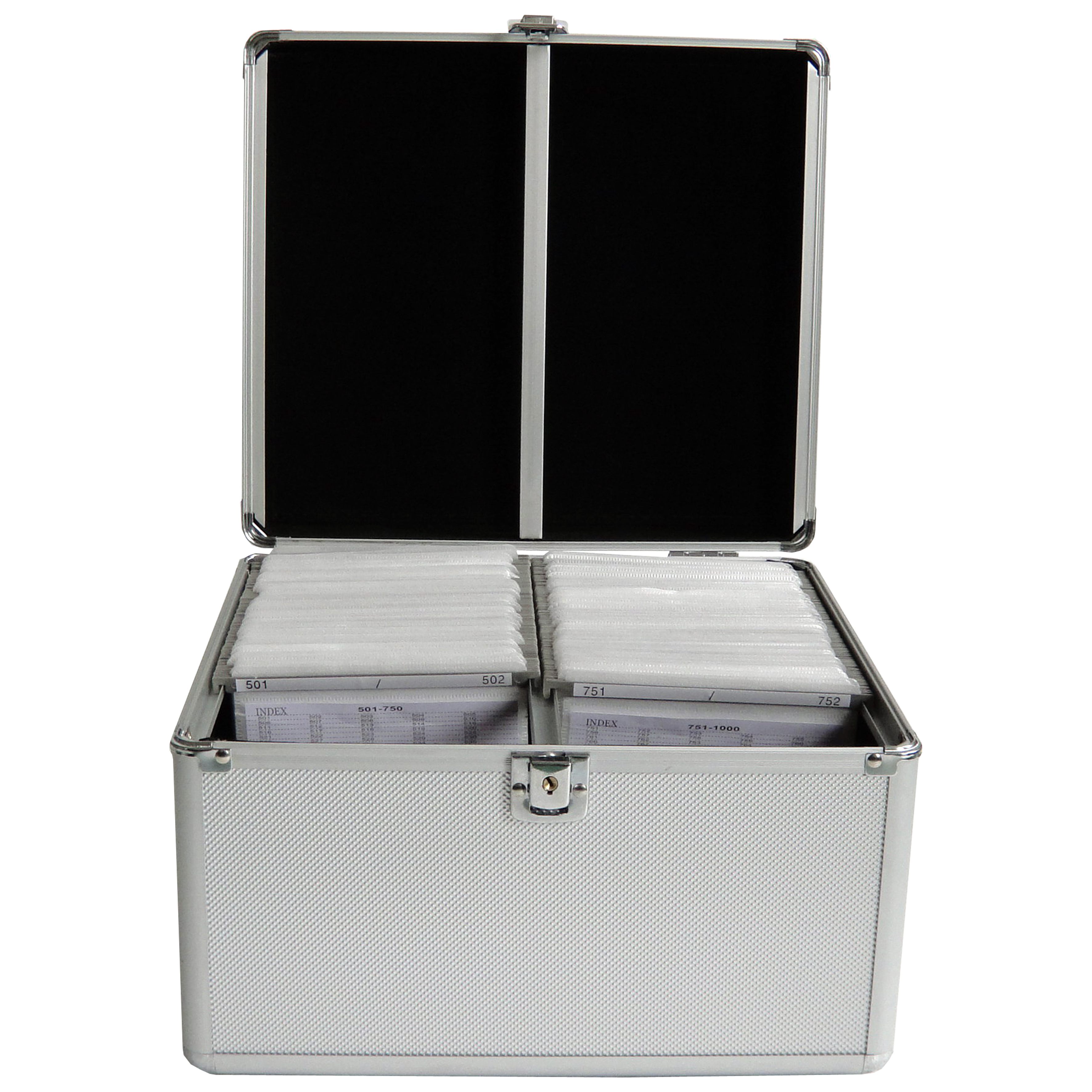 MEDIARANGE BOX76, Gehäusebox, 300 Disks, Silber, Fleece, Kunststoff, Holz, 120 mm, Aluminium