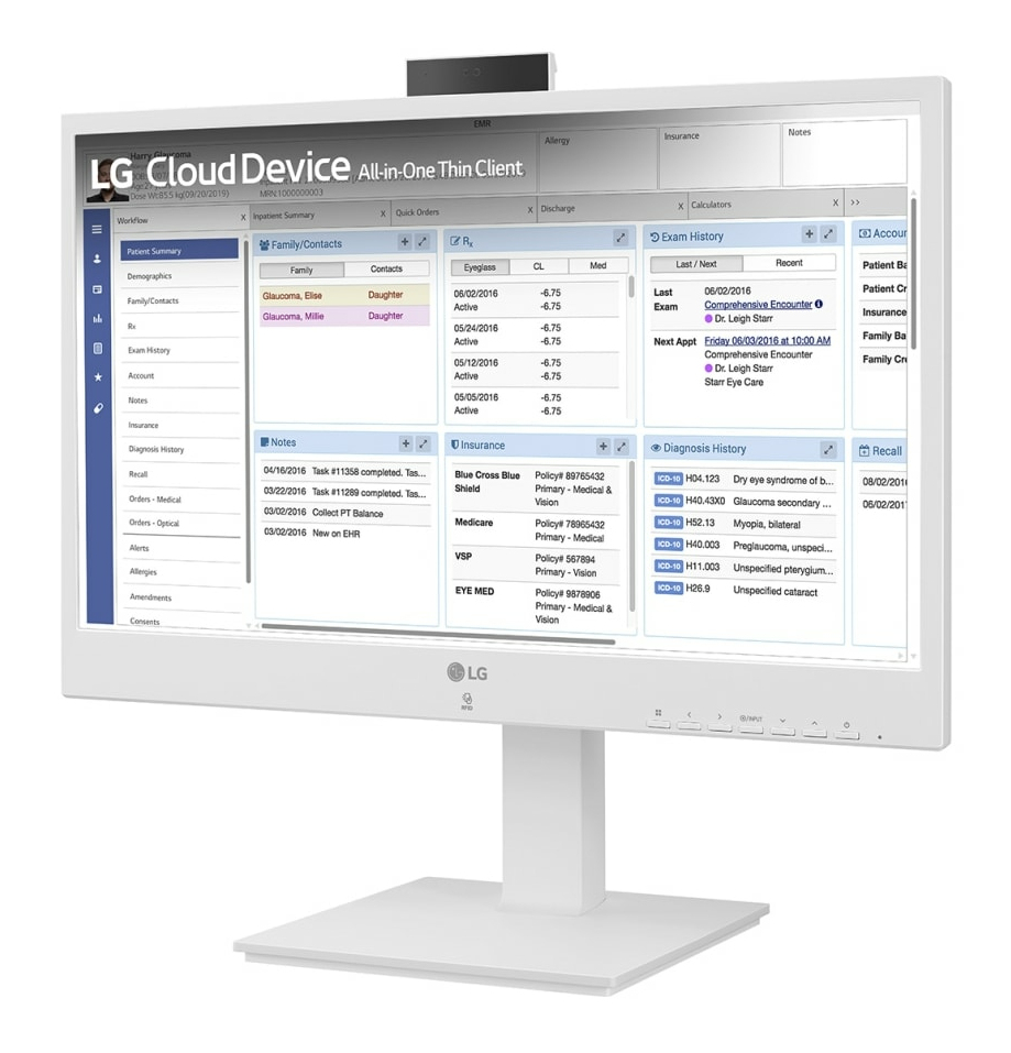LG 24CR671N-2P, 60,5 cm (23.8"), Full HD, Intel® Pentium®, 8 GB, 256 GB, Weiß