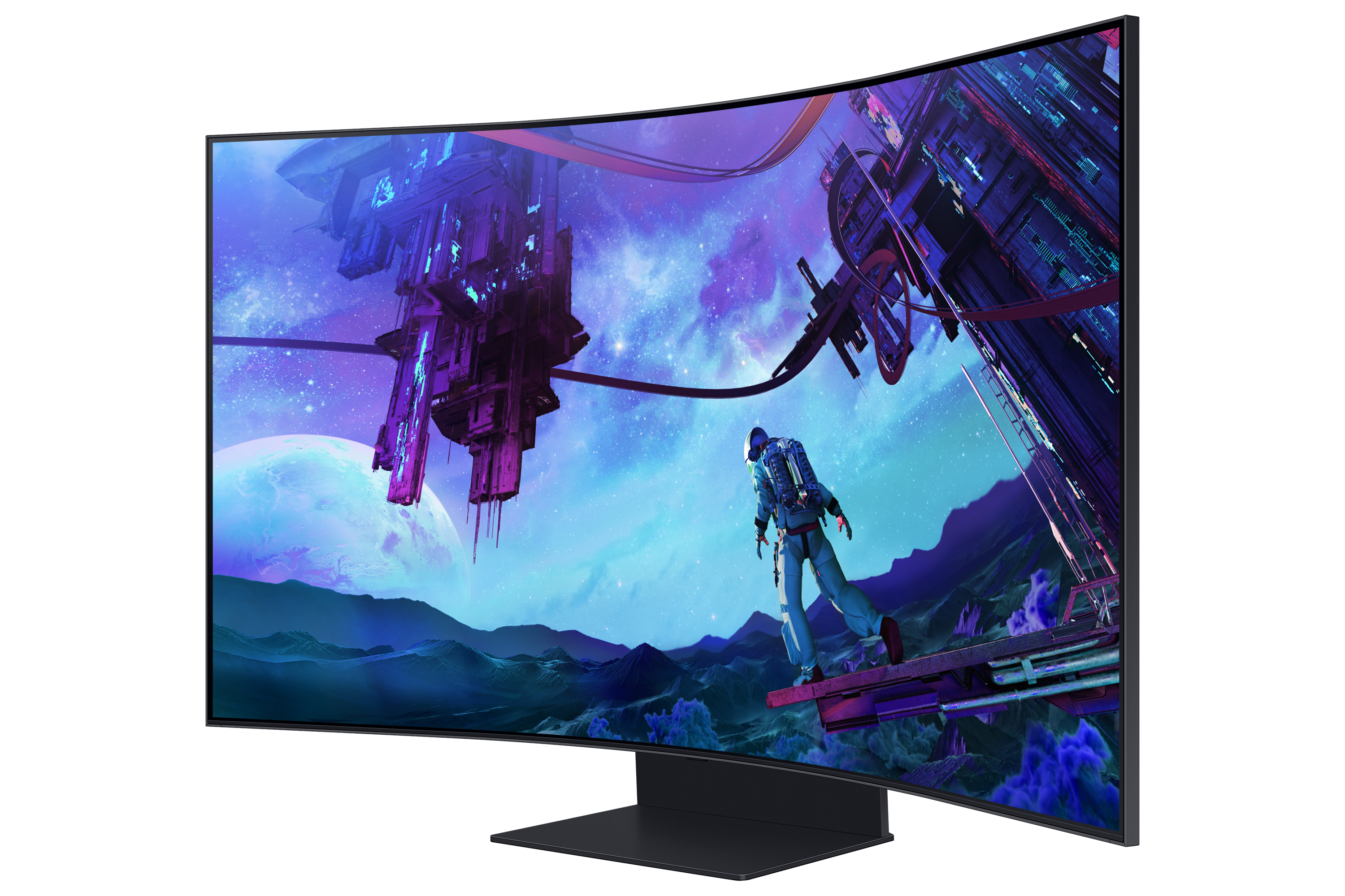 Samsung Odyssey Ark S55CG970NU - G97NC Series - QLED-Monitor - Smart - Gaming - gebogen - 138 cm (55