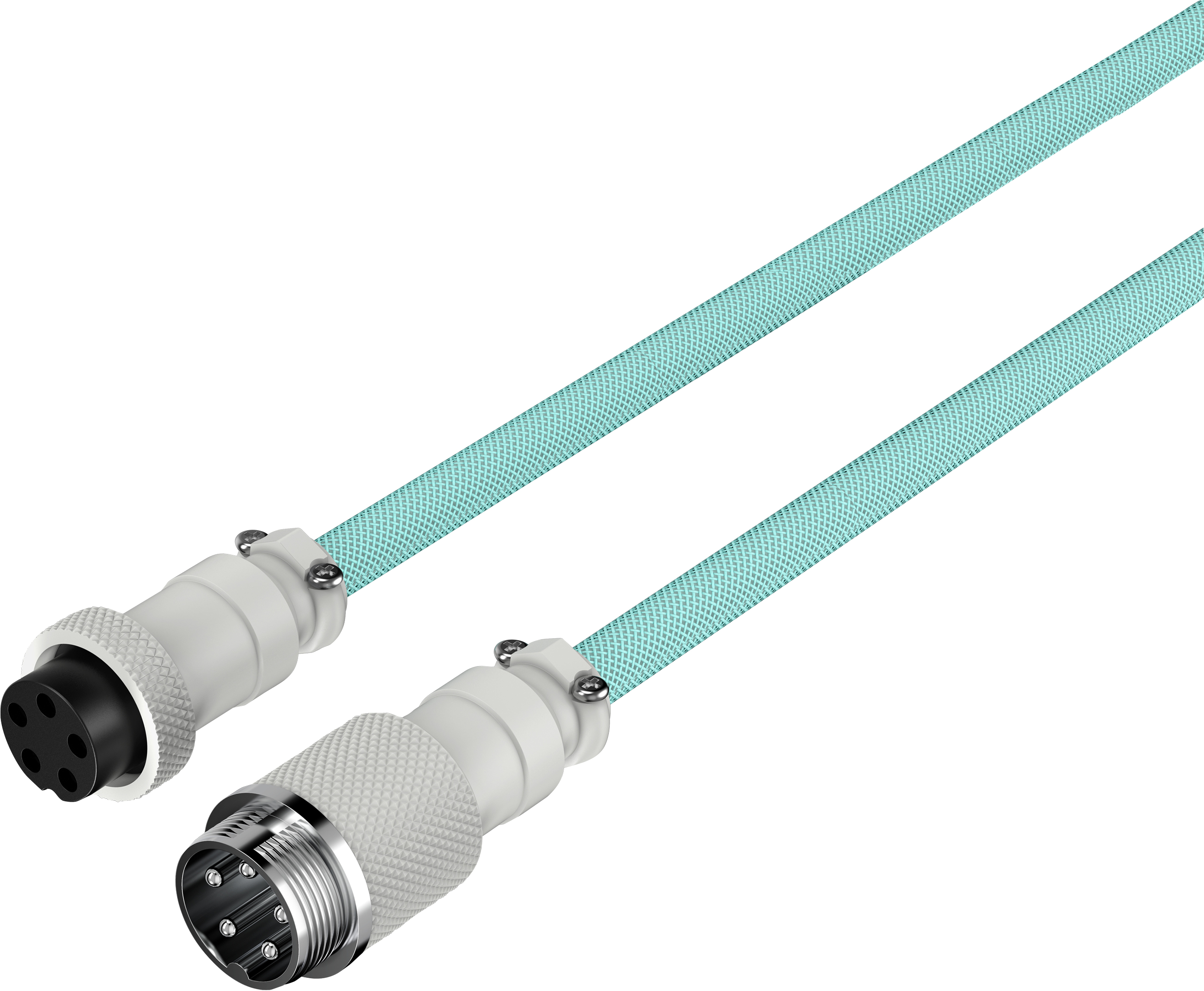 HP HyperX - USB-Kabel - 1.37 m - gewickelt - grün