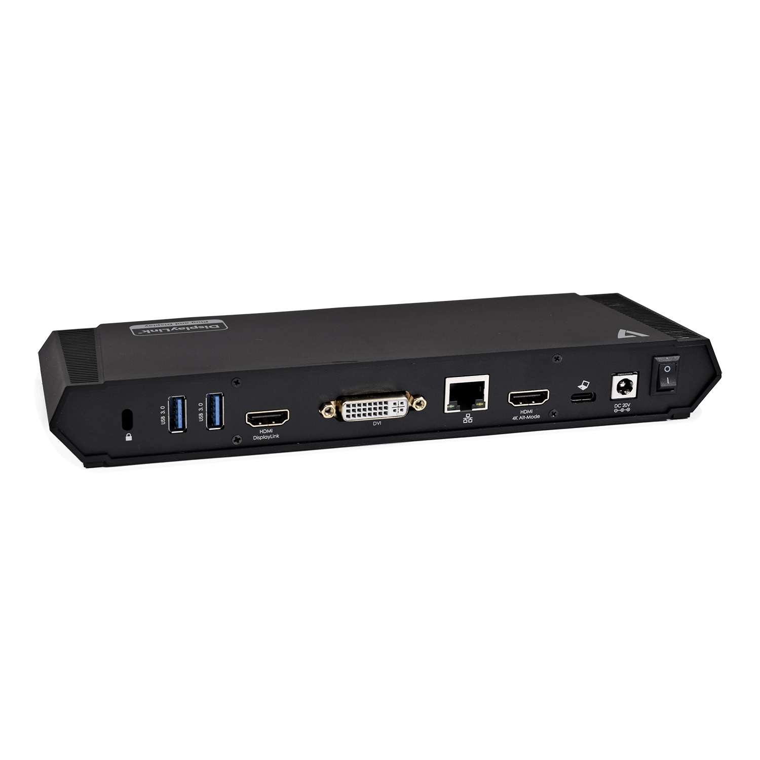 V7 DOCKUSBC - Dockingstation - USB-C - DVI, 2