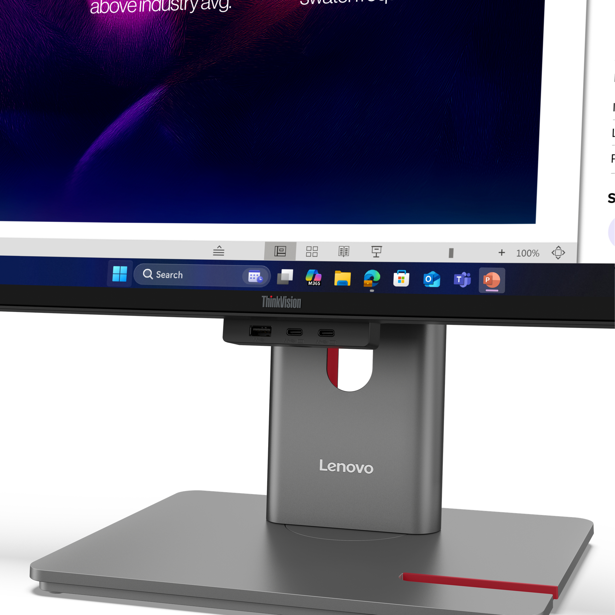 Lenovo ThinkVision P40WD-40 - LED-Monitor - gebogen - 101.6 cm (40")