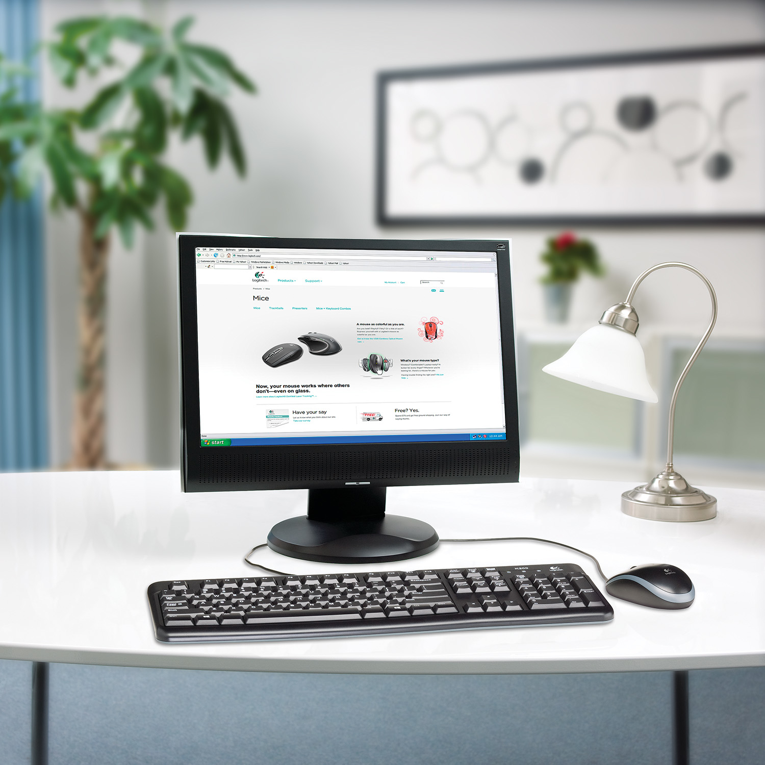 Logitech Desktop MK120 - Tastatur-und-Maus-Set