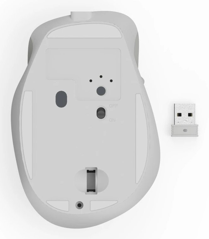 Hama WM-500 - Maus - silent, rechargable battery - ergonomisch - Für Rechtshänder - optisch - 6 Tast