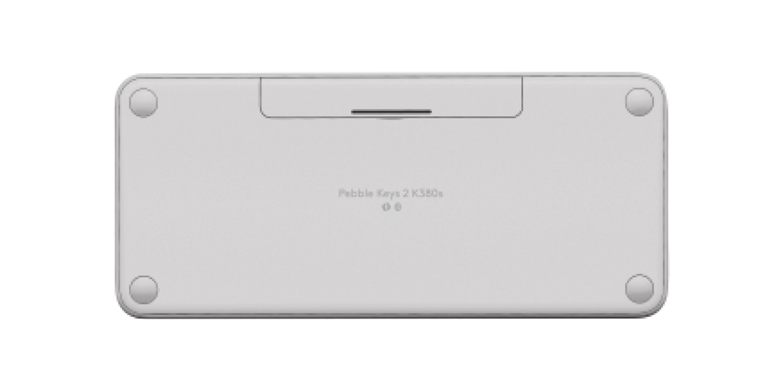 Logitech Pebble Keys 2 K380s - Tastatur - kabellos - Bluetooth LE - QWERTY - Nordisch (Dänisch/Finni