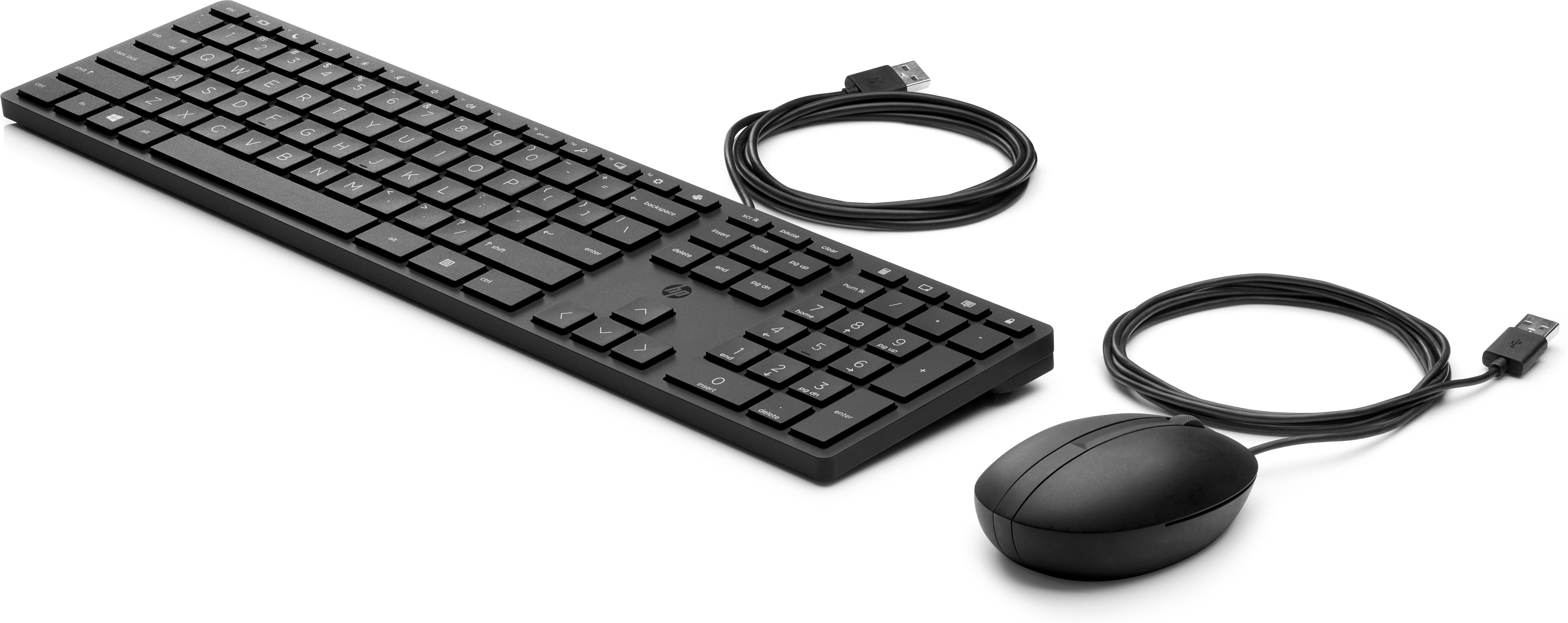 HP Desktop 320MK - Tastatur-und-Maus-Set - 3-Zonen-Layout, flache Tastenreise