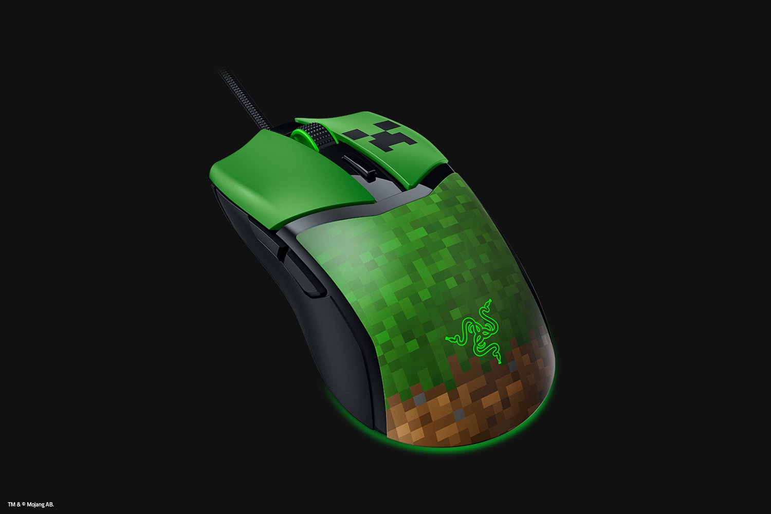 Razer Cobra - Minecraft Edition - Maus - leicht