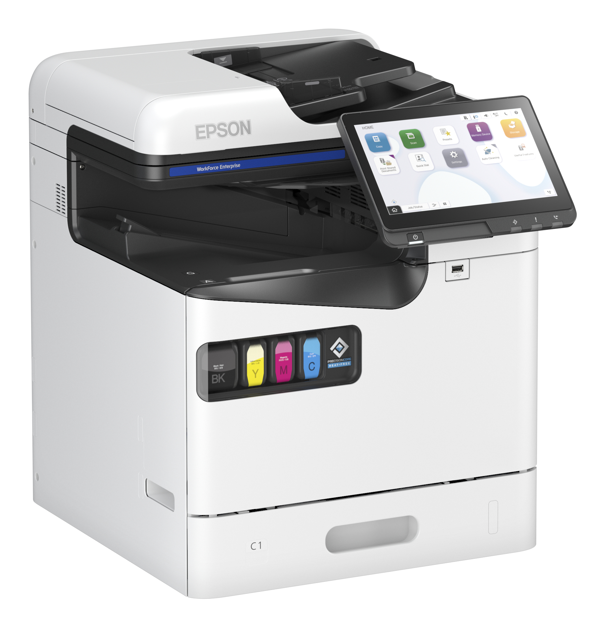 Epson WorkForce Enterprise AM-C550, Tintenstrahl, Farbdruck, 600 x 1200 DPI, A4, Direktdruck, Weiß