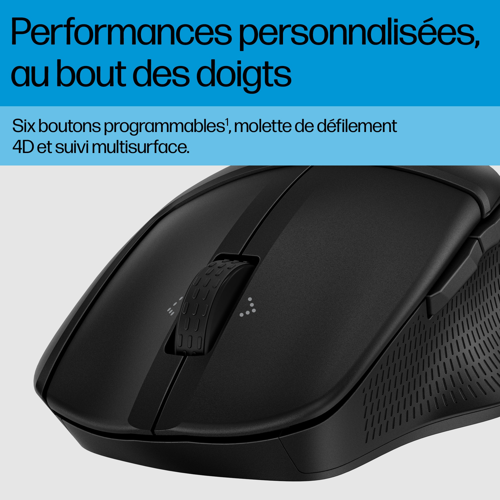 HP 685 Comfort - Maus - Doppelmodus - 7 Tasten - kabellos - Bluetooth - kabelloser Empfänger (USB)