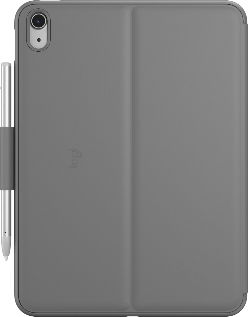Logitech Slim Folio - Tastatur und Foliohülle - kabellos - Bluetooth LE - QWERTY - Nordisch (Dänisch