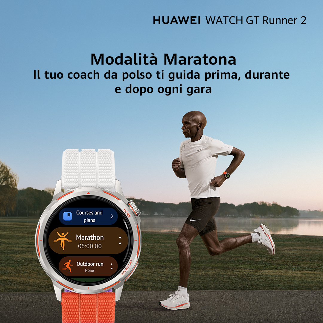 Huawei Watch GT Runner 2 - Aerospace-grade titanium alloy - Sportuhr mit Riemen - AirDry woven - Han