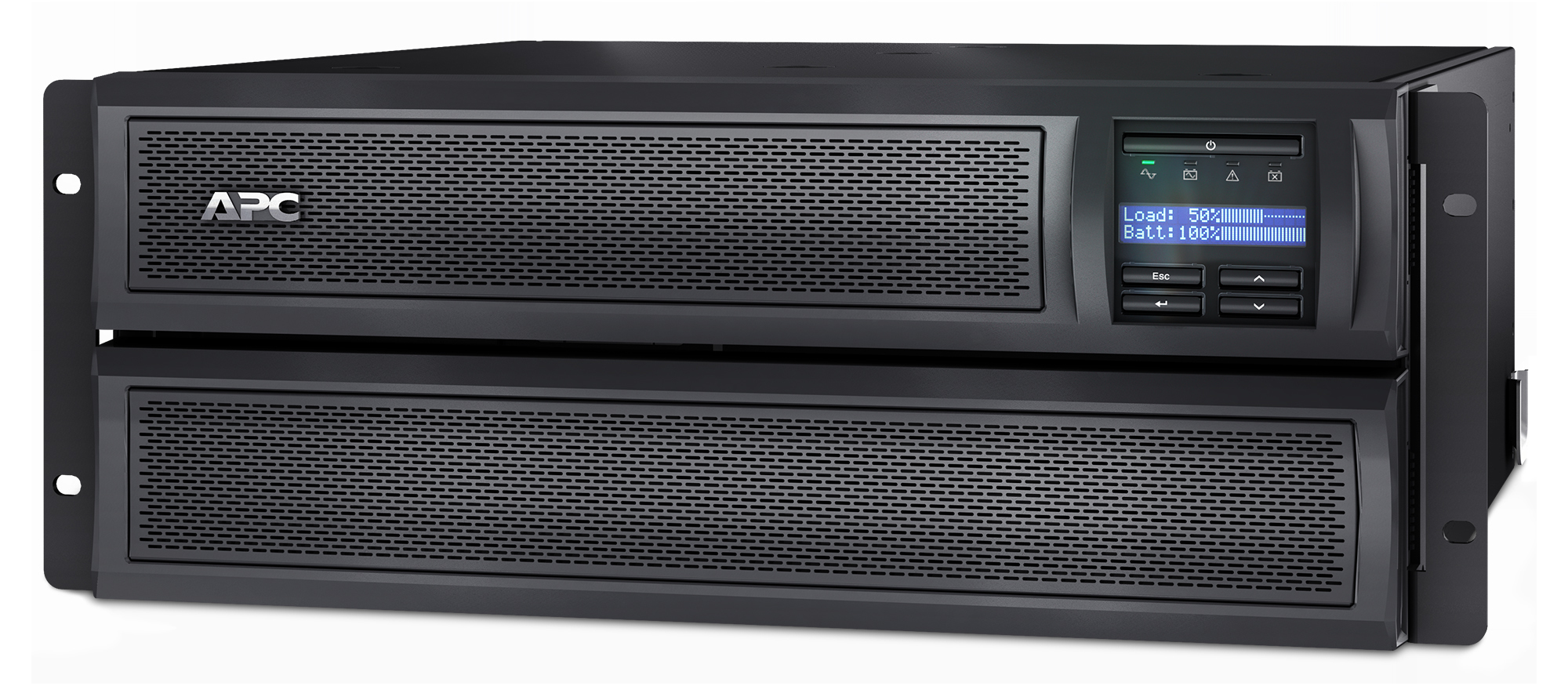APC Smart-UPS X SMX2200HV - 2200VA, 8x C13 + 2x C19 Ausgang, USB, erweiterbare Laufzeit, kurze Tiefe