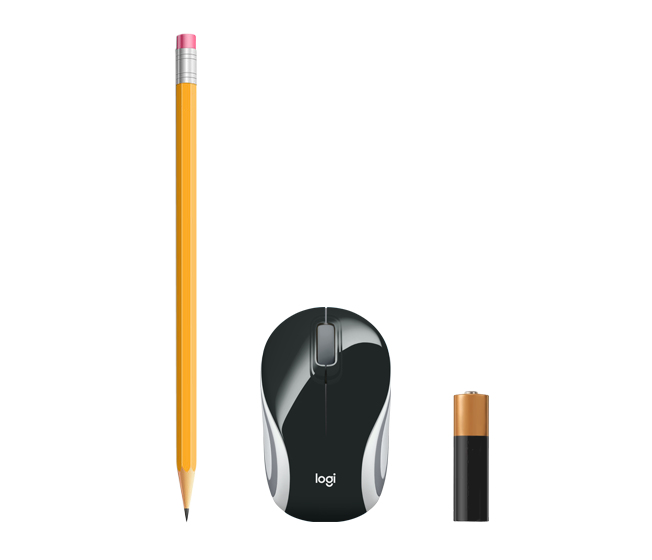 Logitech M187 - Maus - optisch - kabellos - 2.4 GHz - kabelloser Empfänger (USB)