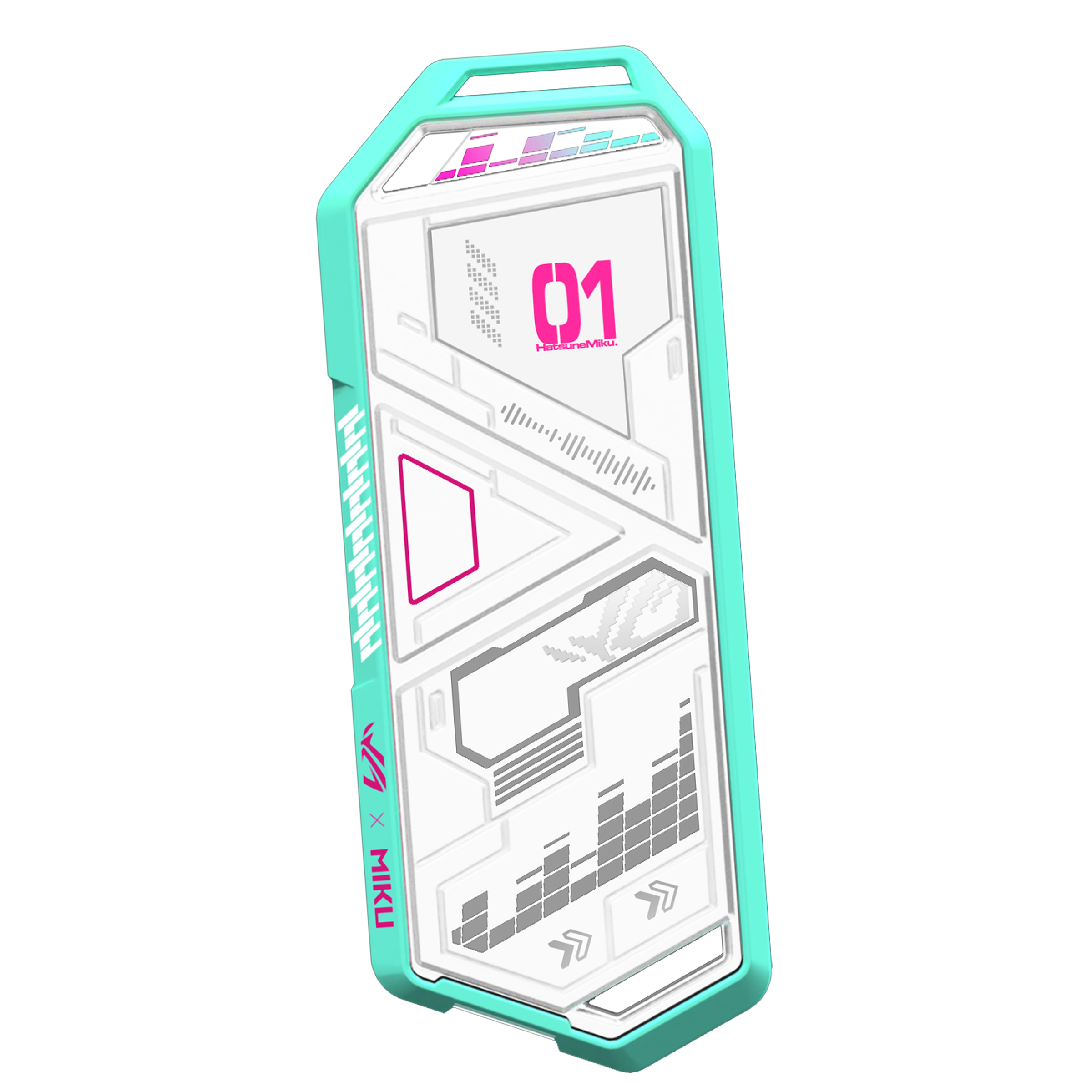 ASUS ROG Strix Arion Hatsune Miku Edition, SSD-Gehäuse, M.2, PCI Express, 10 Gbit/s, USB Anschluss,