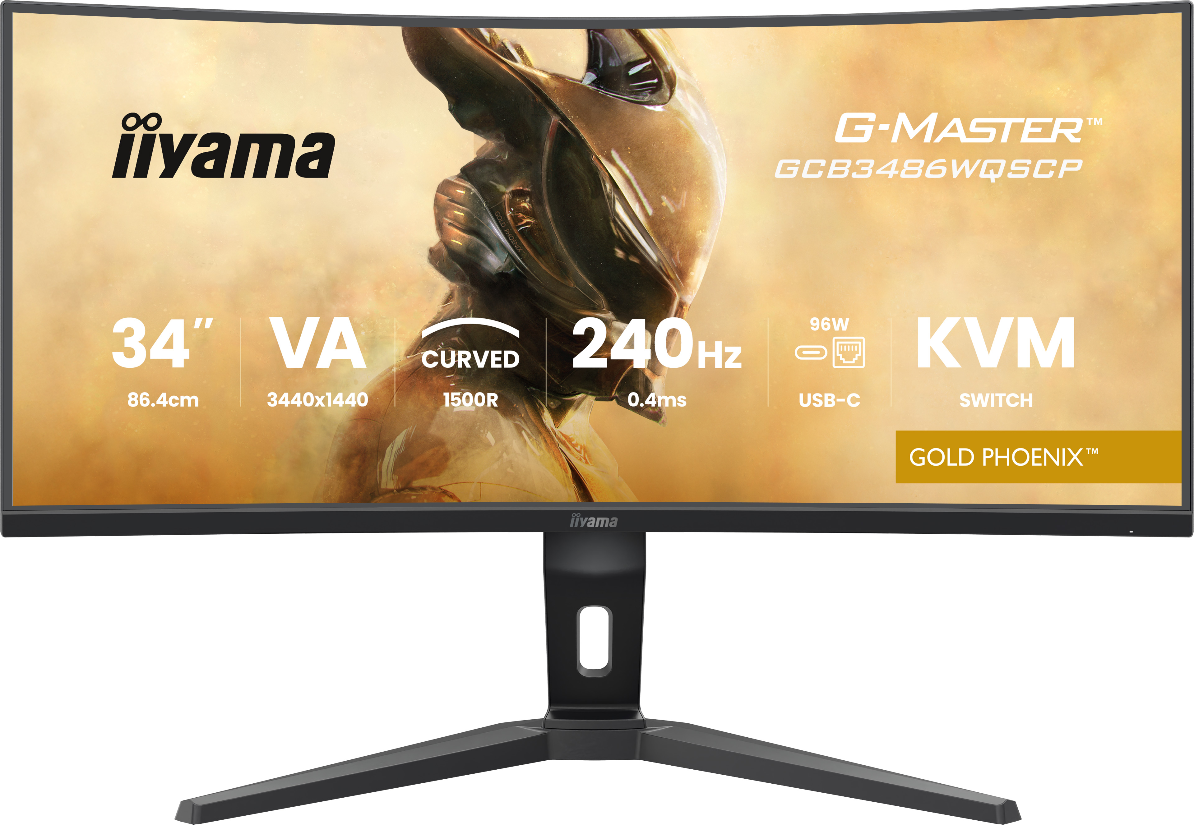 B-WARE - Iiyama G-MASTER Gold Phoenix GCB3486WQSCP-B1 Curved-Monitor 86.4 cm (34") UWQHD, VA, 1ms, H