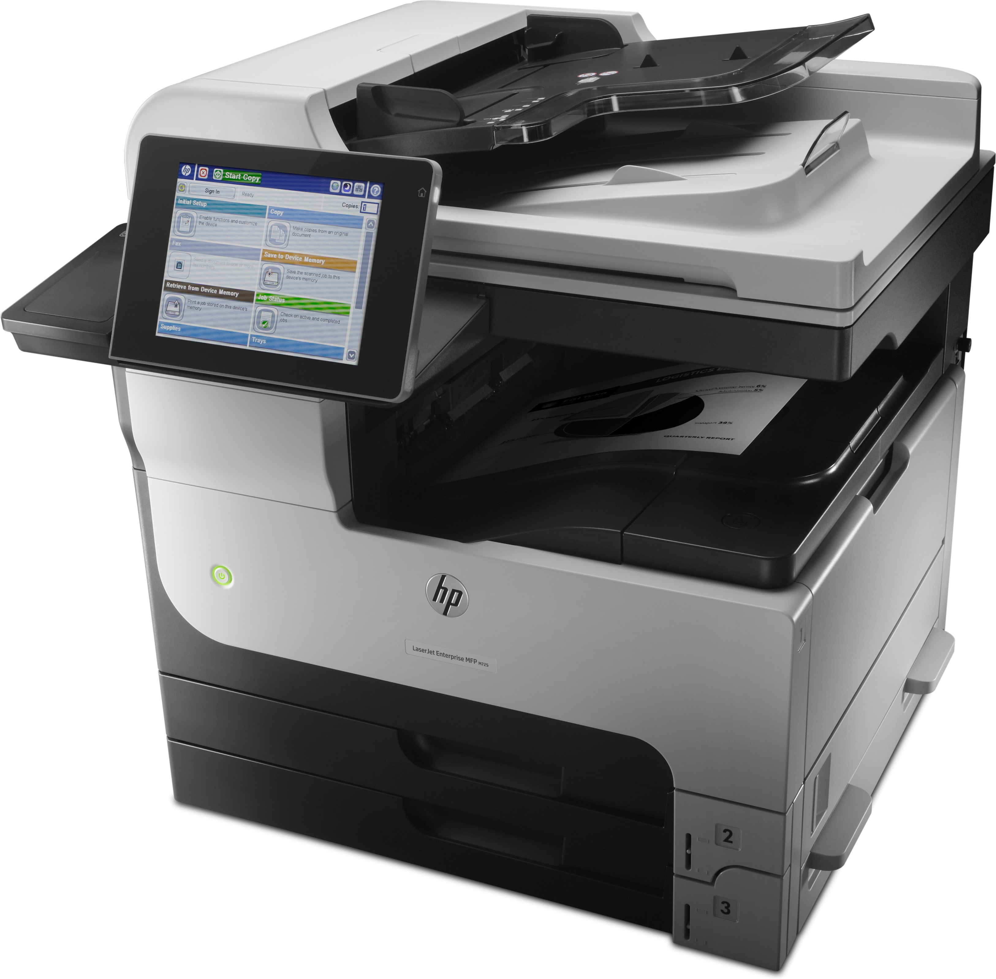 HP LaserJet Enterprise MFP M725dn - Multifunktionsdrucker - s/w - Laser - A3 (297 x 420 mm)