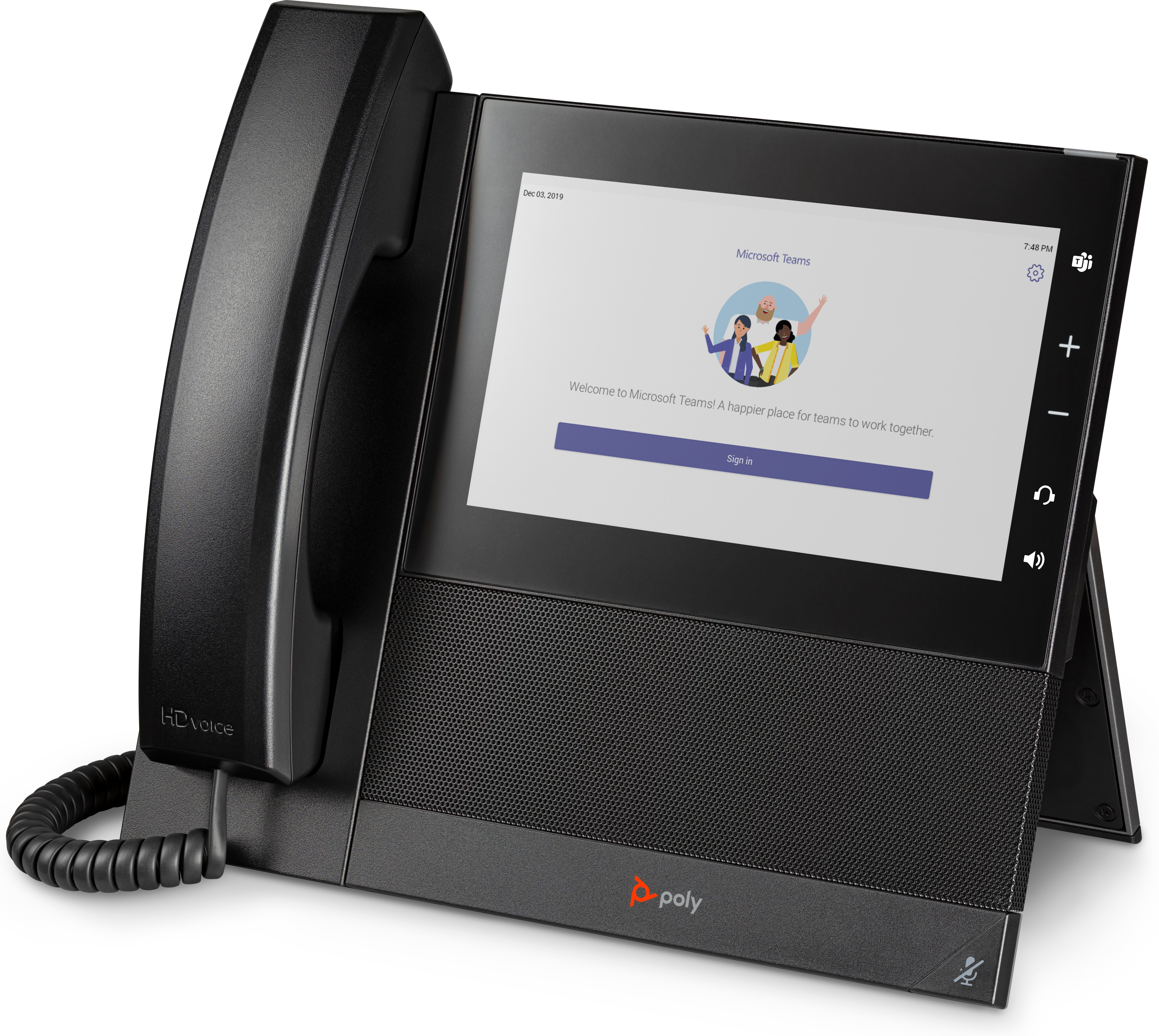 HP POLY CCX 600 Business-Medientelefon für Microsoft Teams und PoE-fähig, IP-Telefon, Schwarz, Kabel