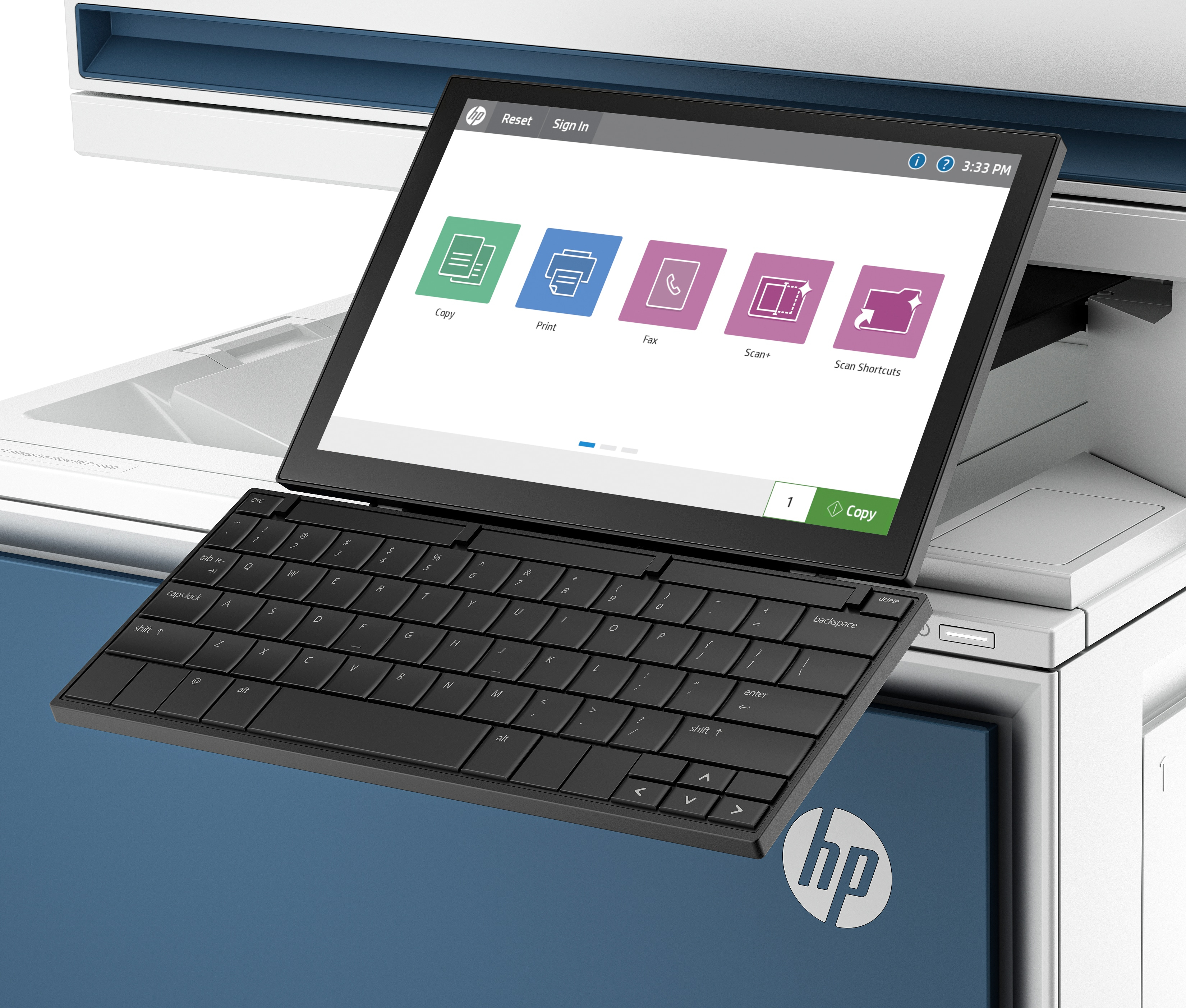 HP LaserJet Enterprise Flow MFP 5800zf - Multifunktionsdrucker - Farbe - Laser - Legal (216 x 356 mm