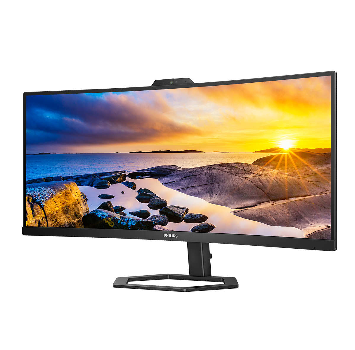 Philips 34E1C5600HE Curved-Monitor 86.36cm (34"), UWQHD, VA, 4ms, HDMI, Displayport, USB-C
