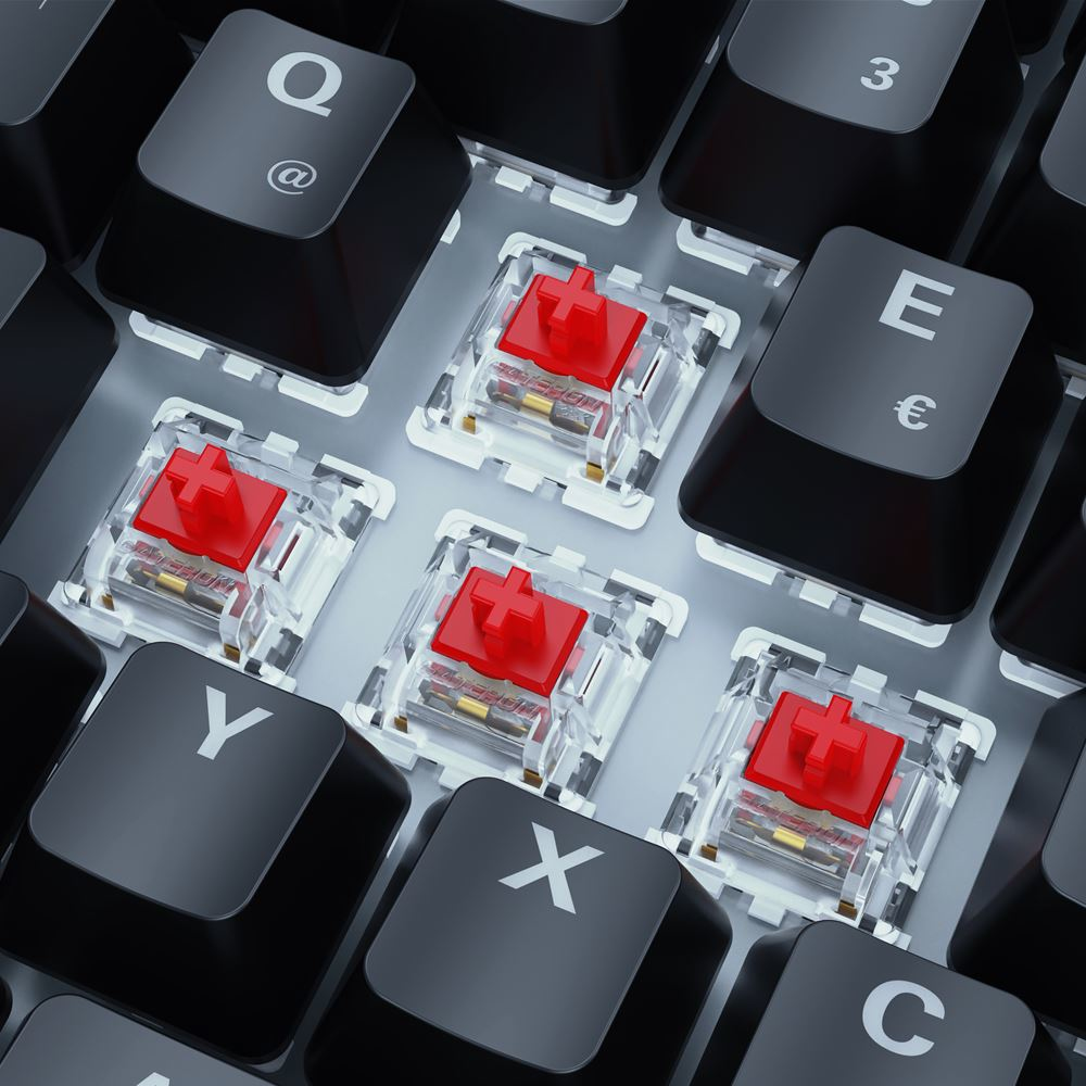 Sharkoon SKILLER SGK50 S3 - Tastatur - 75% - Hintergrundbeleuchtung - USB - QWERTZ - Deutsch - Taste
