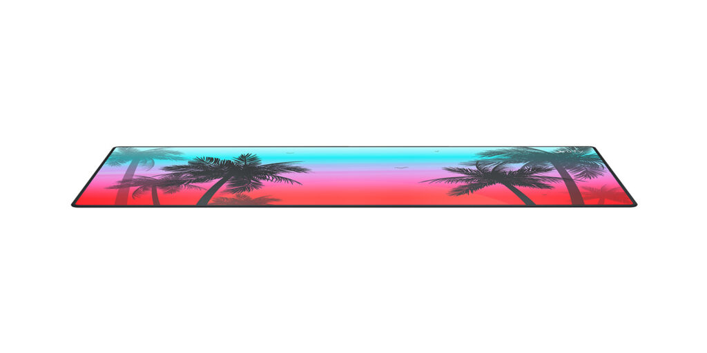 Cherry XTRFY GP5-XL-MIAMI, Mehrfarbig, Abbildung, Tuch, Gummi, Anti-Rutsch-Basis, Gaming-Mauspad
