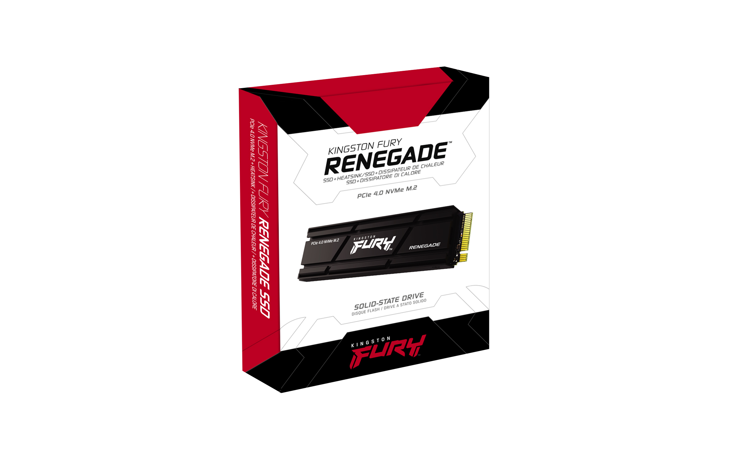 Kingston FURY RENEGADE SSD 1TB, M.2 2280 / M-Key / PCIe 4.0 x4, Kühlkörper