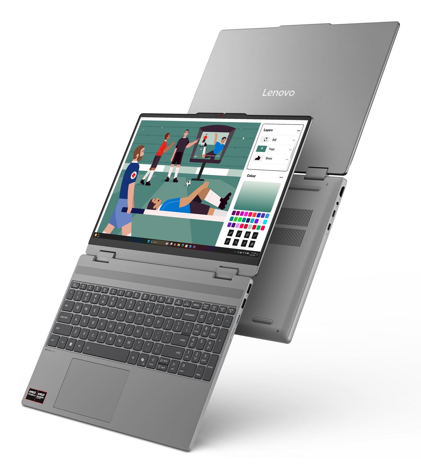 Lenovo IdeaPad 5 2-in-1 15AGP11 83UM - Flip-Design - AMD Ryzen AI 7 445 / 2 GHz - Win 11 Home - Rade
