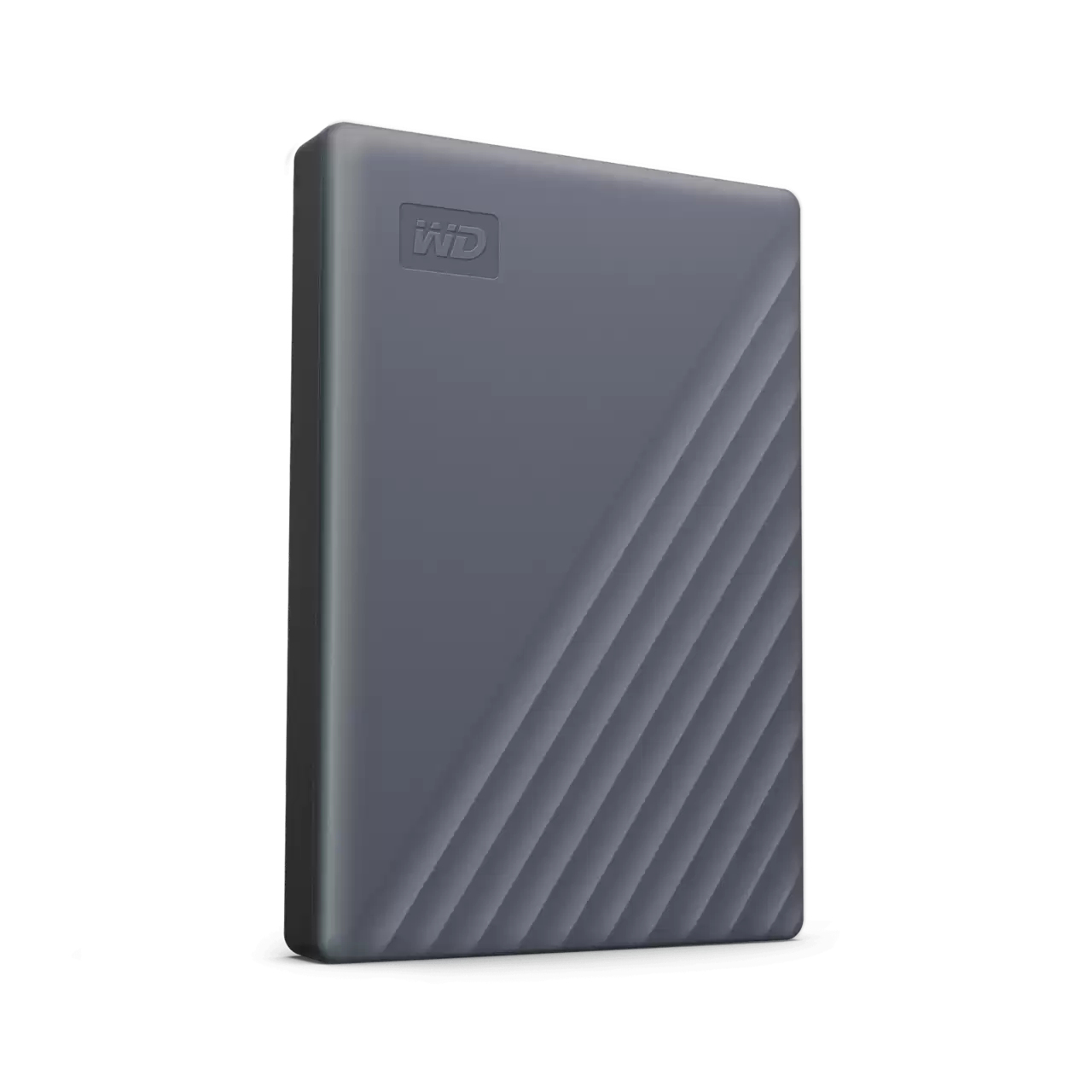 Western Digital WD My Passport grau 2TB, funktioniert mit USB-C, USB 3.0 Micro-B