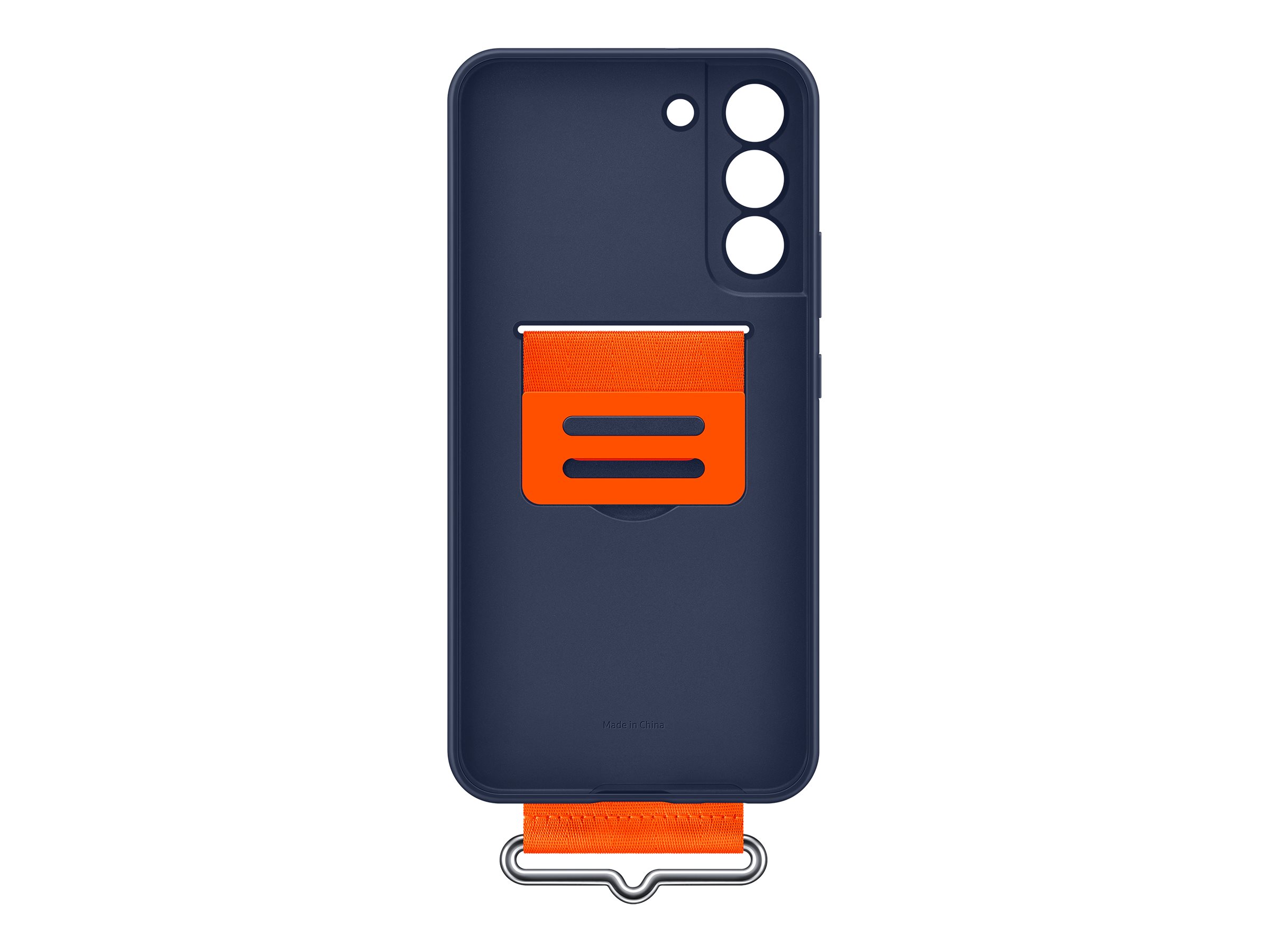 Samsung Silicone Cover mit Schlaufe Galaxy S22+ Navy - Tasche