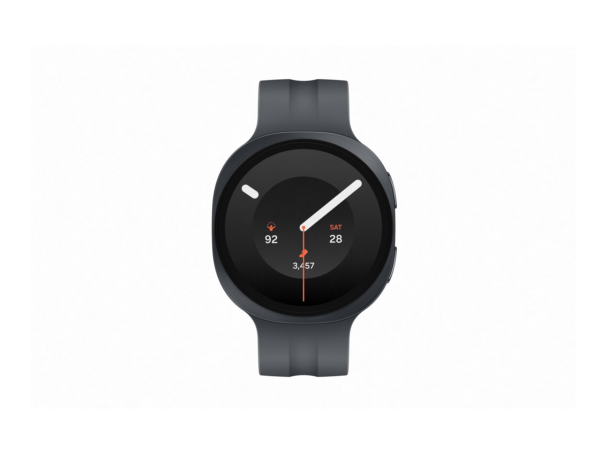 Samsung Galaxy Watch9 - 44 mm - Carbon-Schwarz - intelligente Uhr mit Sportband - schwarz - Bandgröß