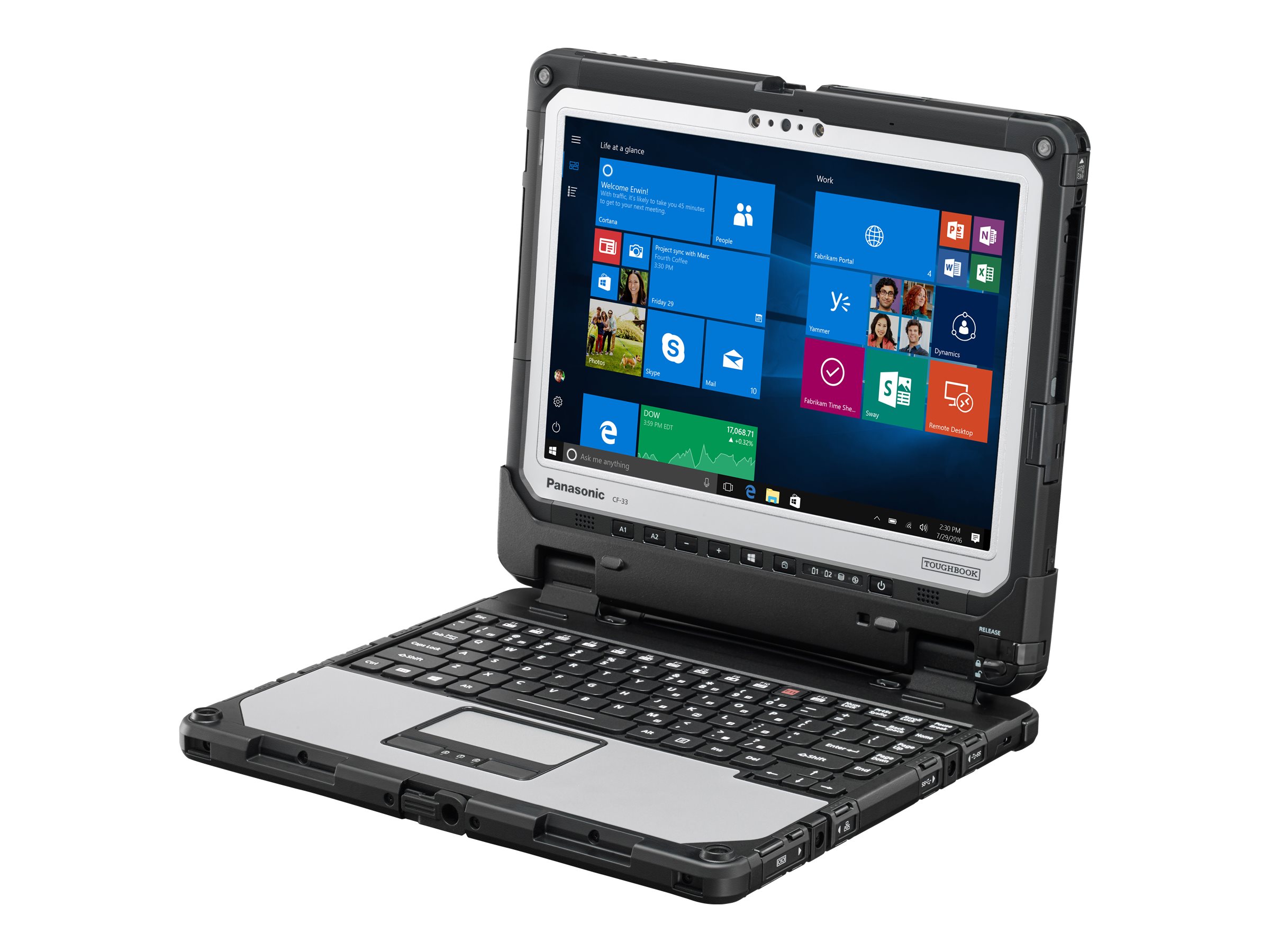Panasonic Toughbook CF-33 - Robust - Tablet - mit Tastatur-Dock - Intel Core i5 10310U / 1.7 GHz - v