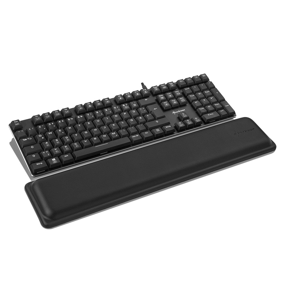 Sharkoon ELITE SHARK WR200, Polyurethan, Schwarz, 478 mm, 100 mm, 24 mm, 550 g