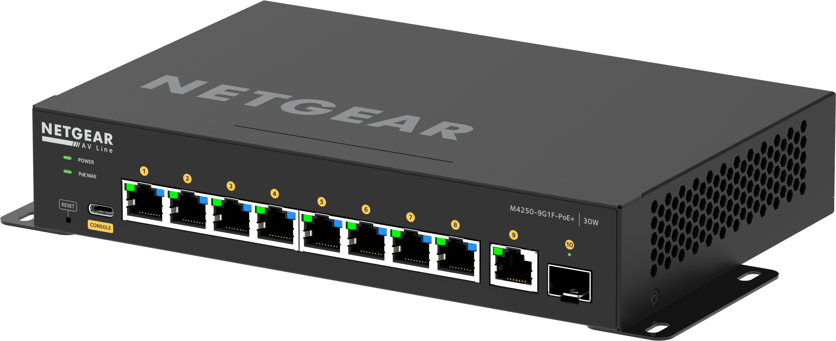 Netgear GSM4210PD-100EUS, Managed, L2/L3, Gigabit Ethernet (10/100/1000), Vollduplex, Power over Eth
