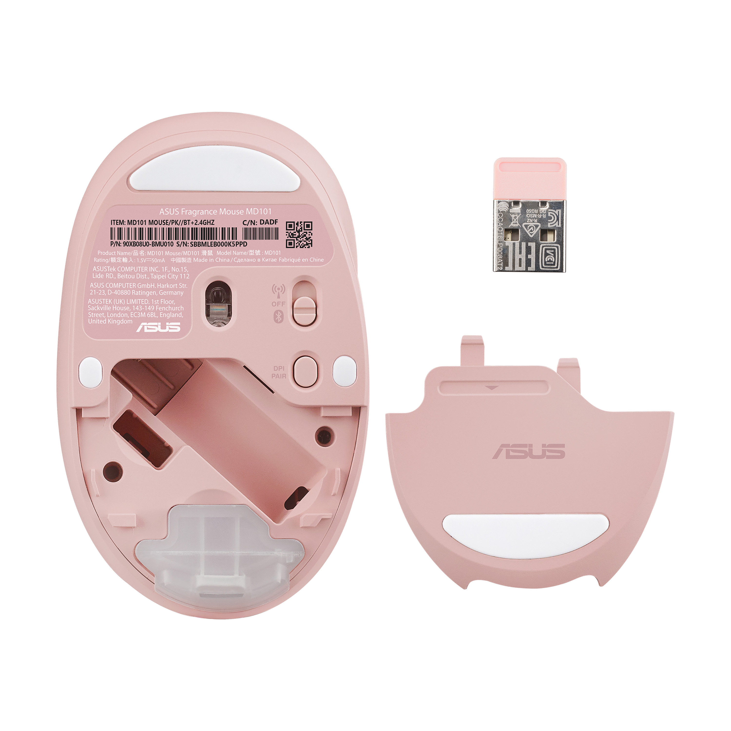 ASUS Fragrance MD101 - Maus - optisch - 4 Tasten