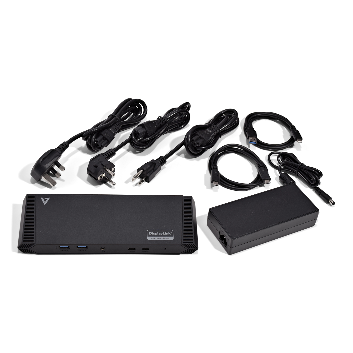 V7 DOCKUSBC - Dockingstation - USB-C - DVI, 2