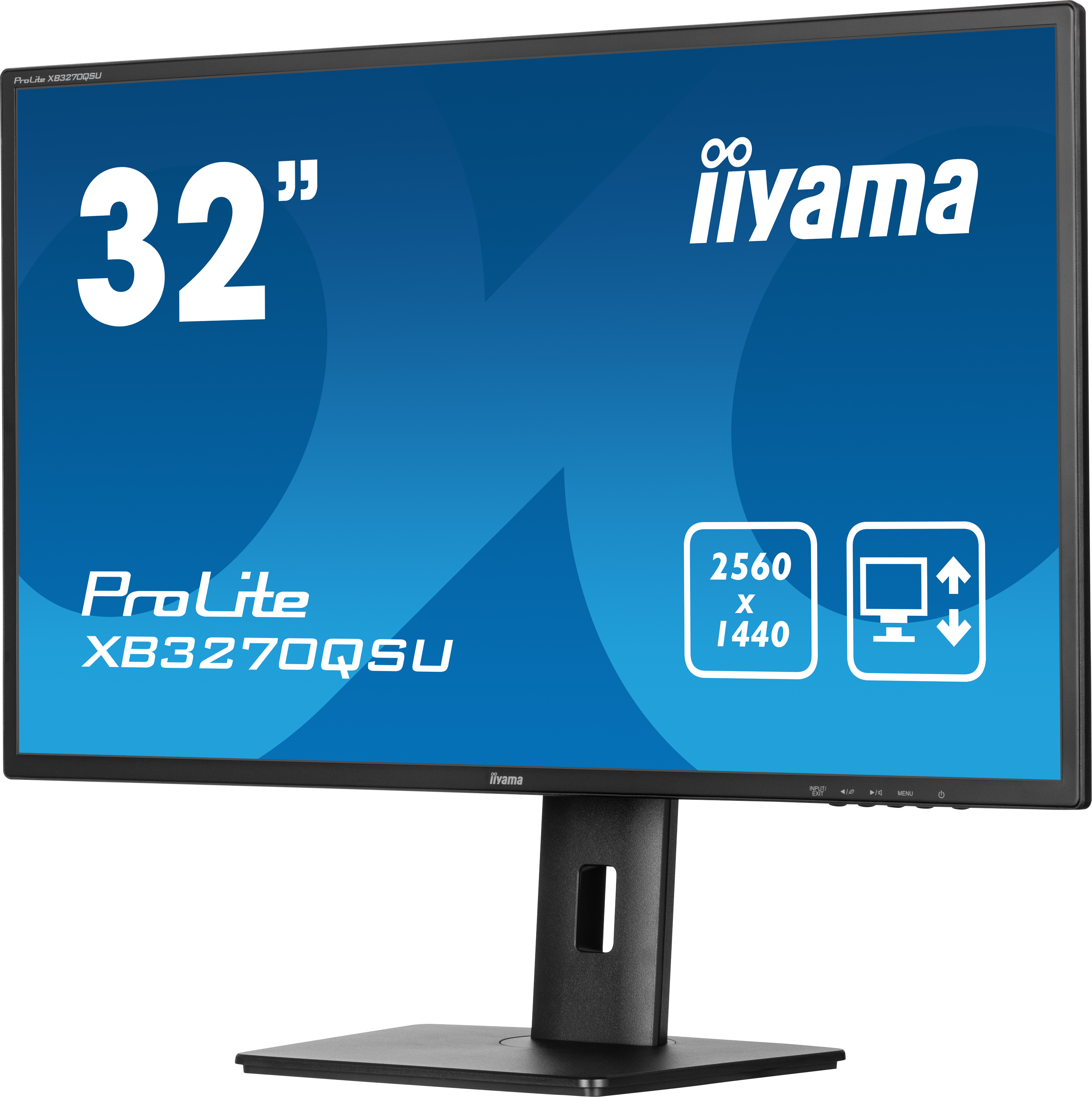 iiyama ProLite XB3270QSU-B1 Monitor 80cm (31.5") WQHD, IPS, 3ms, HDMI, Displayport, USB