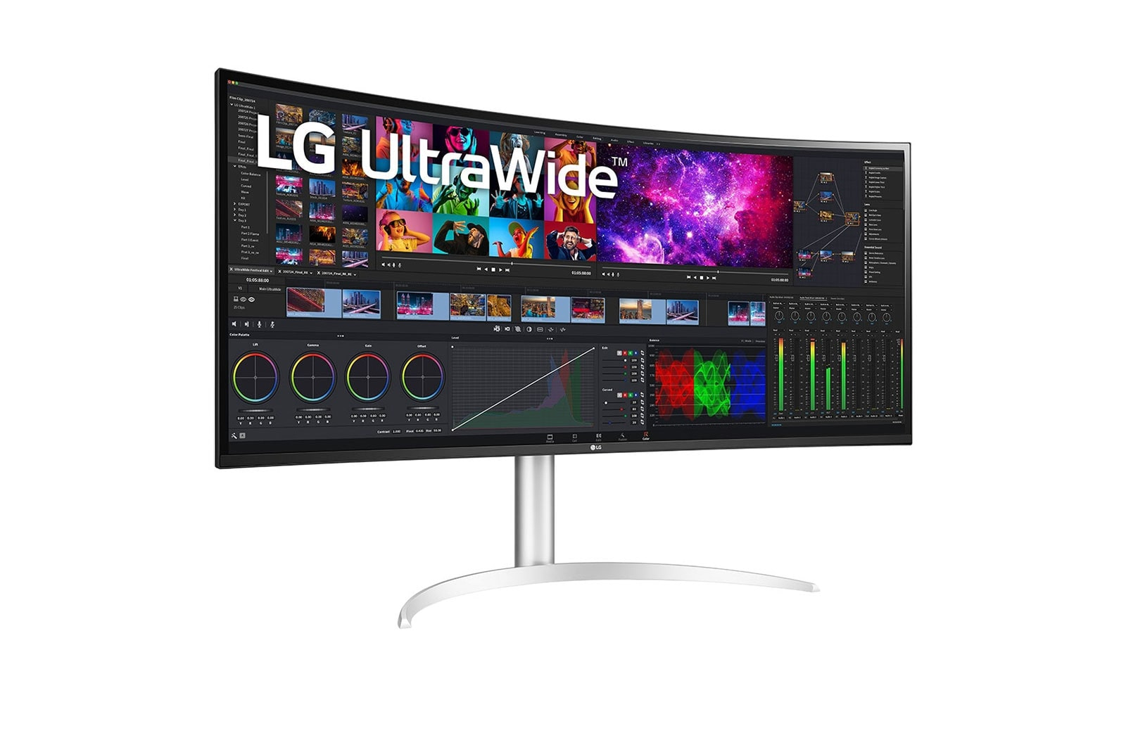 LG UltraWide 40WP95XP-W - LED-Monitor - gebogen - 101.6 cm (40")