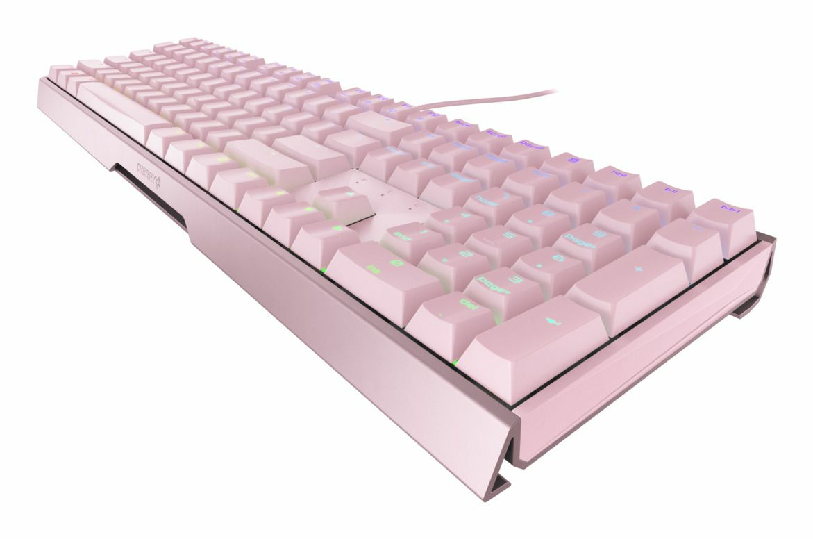 Cherry MX Board 3.0S RGB, Kabelgebunden, USB, Mechanischer Switch, QWERTY, RGB-LED, Pink