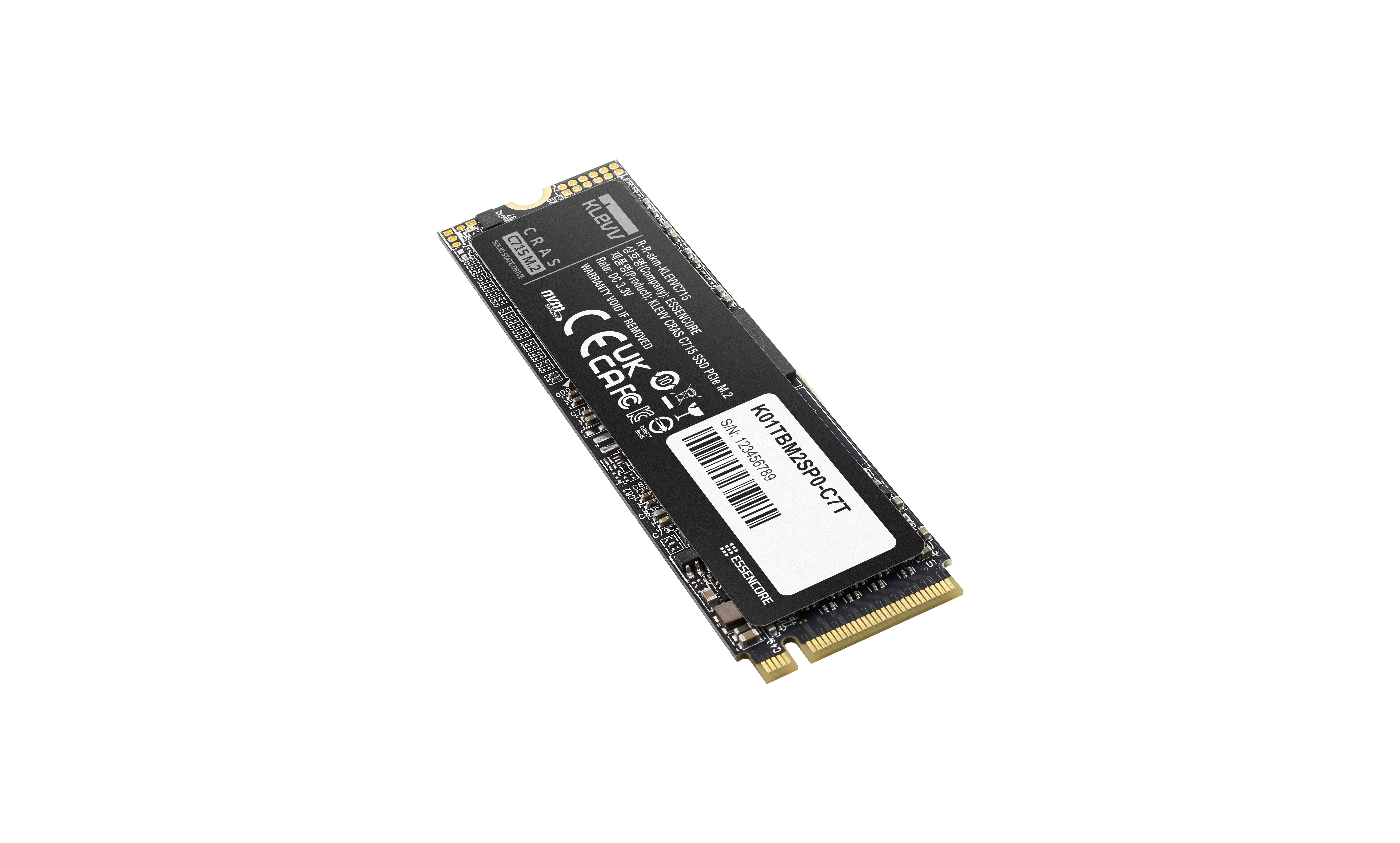 Klevv Cras C715 - SSD - 512 GB - intern - M.2 2280 - PCIe 3.0 x4 (NVMe)