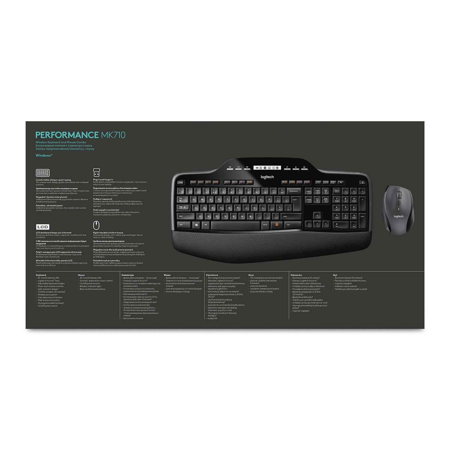 Logitech Wireless Desktop MK710 - Tastatur-und-Maus-Set