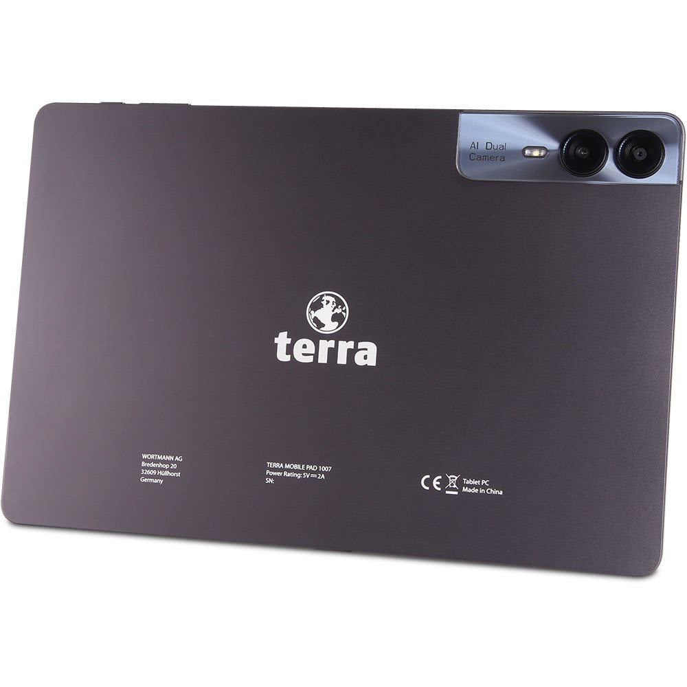 TERRA PAD 1007 10.95" IPS/8GB/256GB/LTE/Android 14 7,6 mm Slim PAD mit Octa Core CPU und LTE, 27,8 c