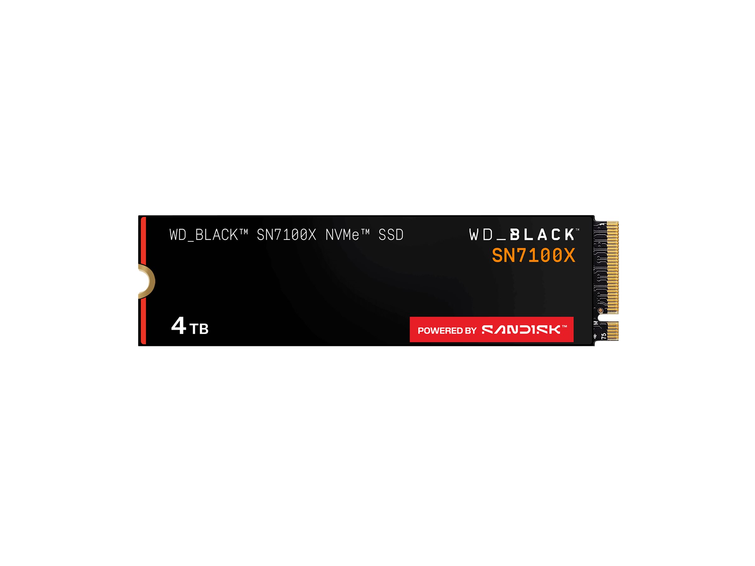 WD WD_BLACK SN7100X - SSD - 4 TB - intern - M.2 2280 - PCIe 4.0 x4 (NVMe)